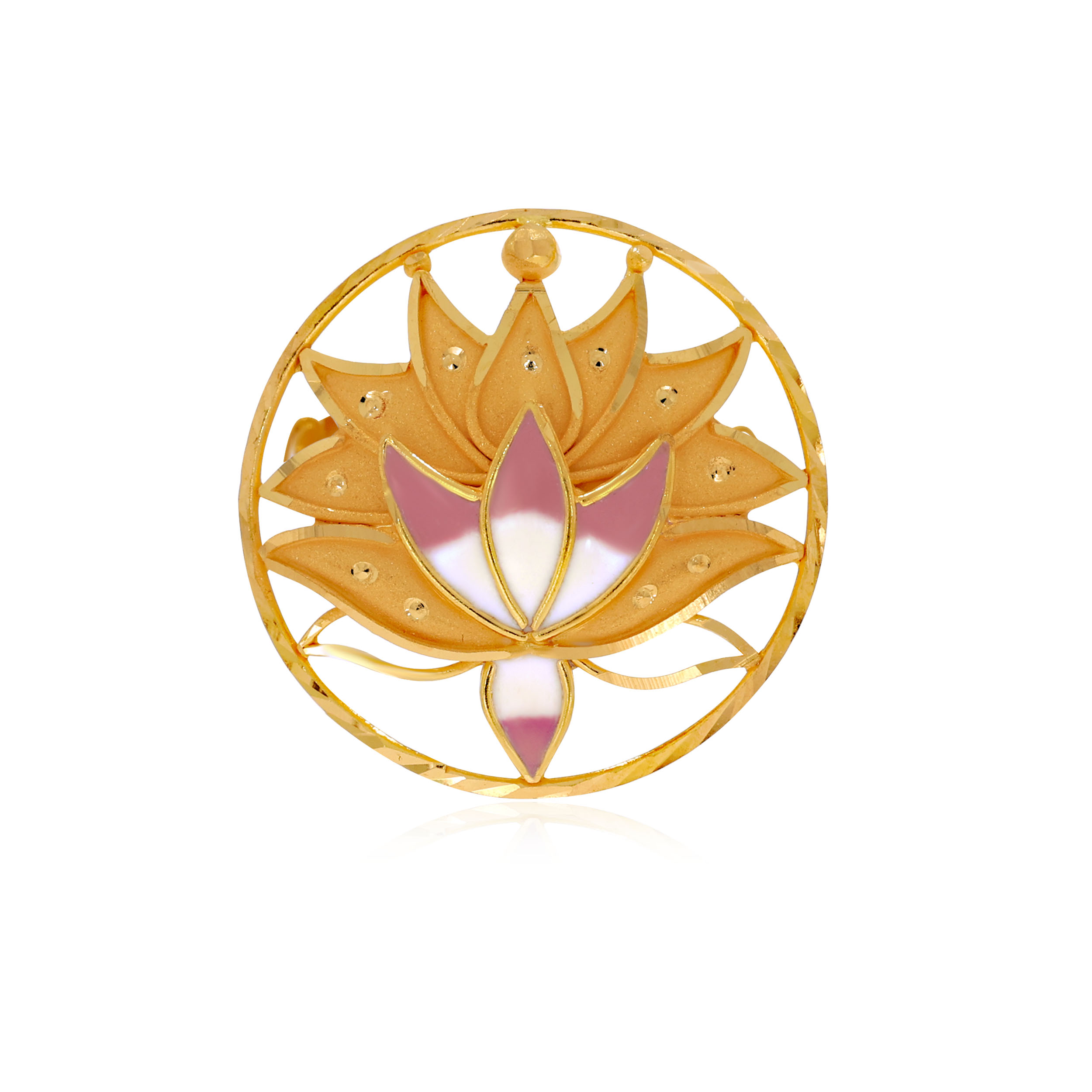 Enchanting Lotus Gold Ring - Senco Gold and Diamonds