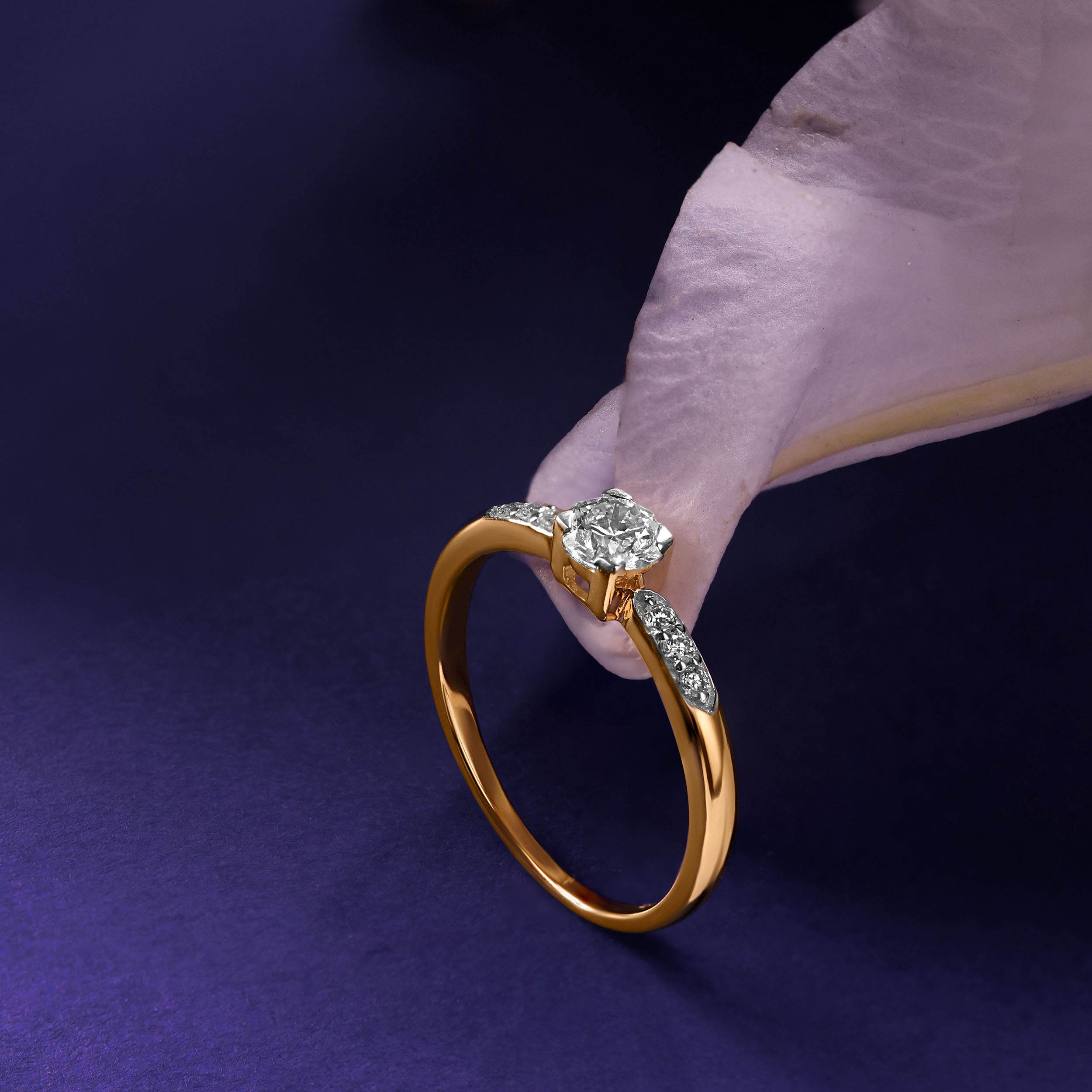 Gleaming Light Women's Solitaire Ring - Senco Gold and Diamonds