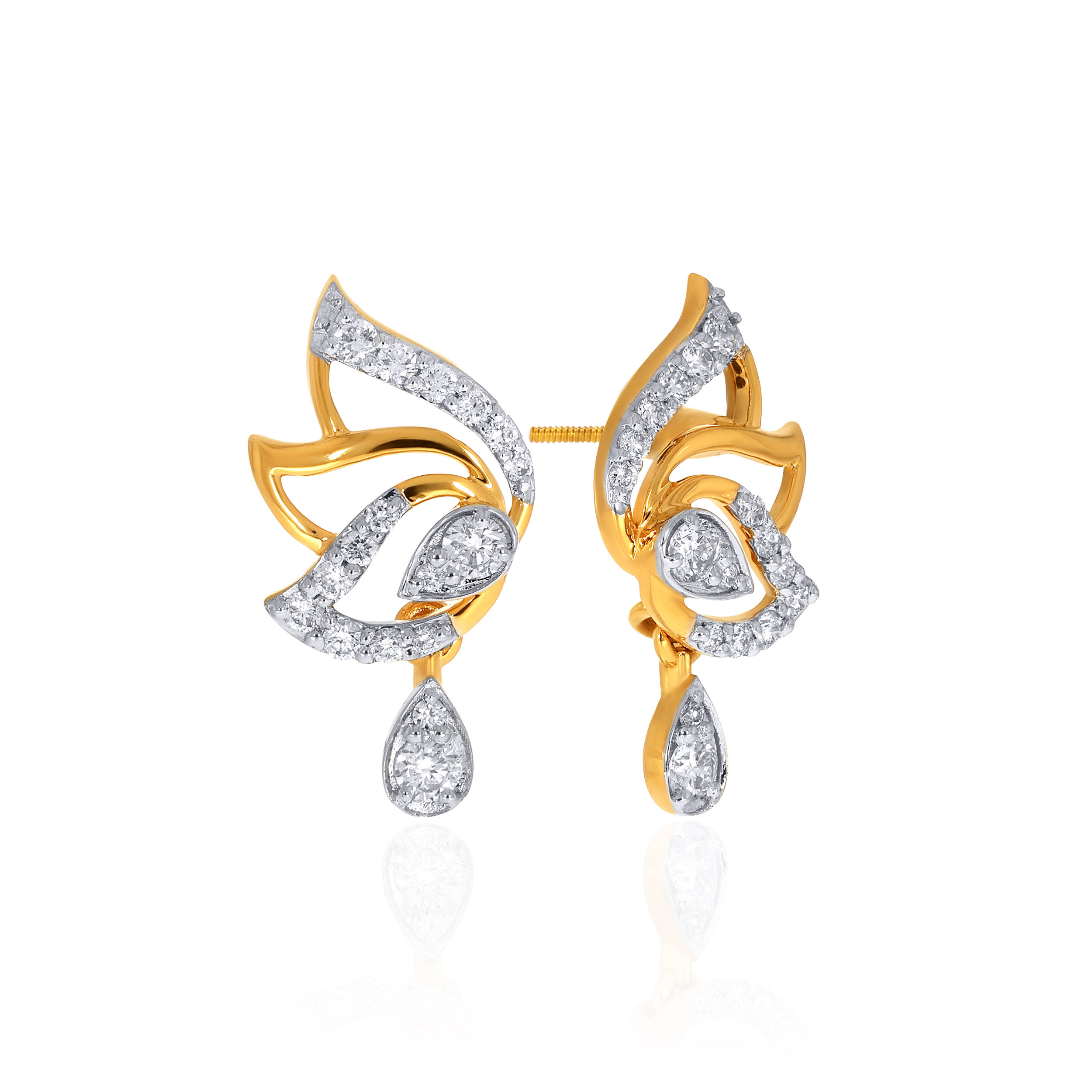 14K Yellow Gold Studs Earrings-DT-D000773566 - Senco Gold and Diamonds