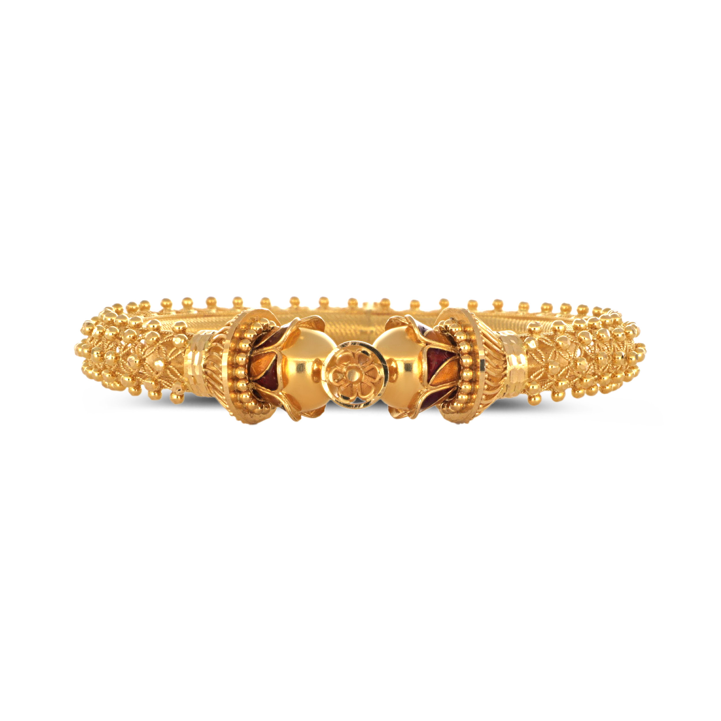 Ancestral Grace Gold Bangle - Senco Gold and Diamonds