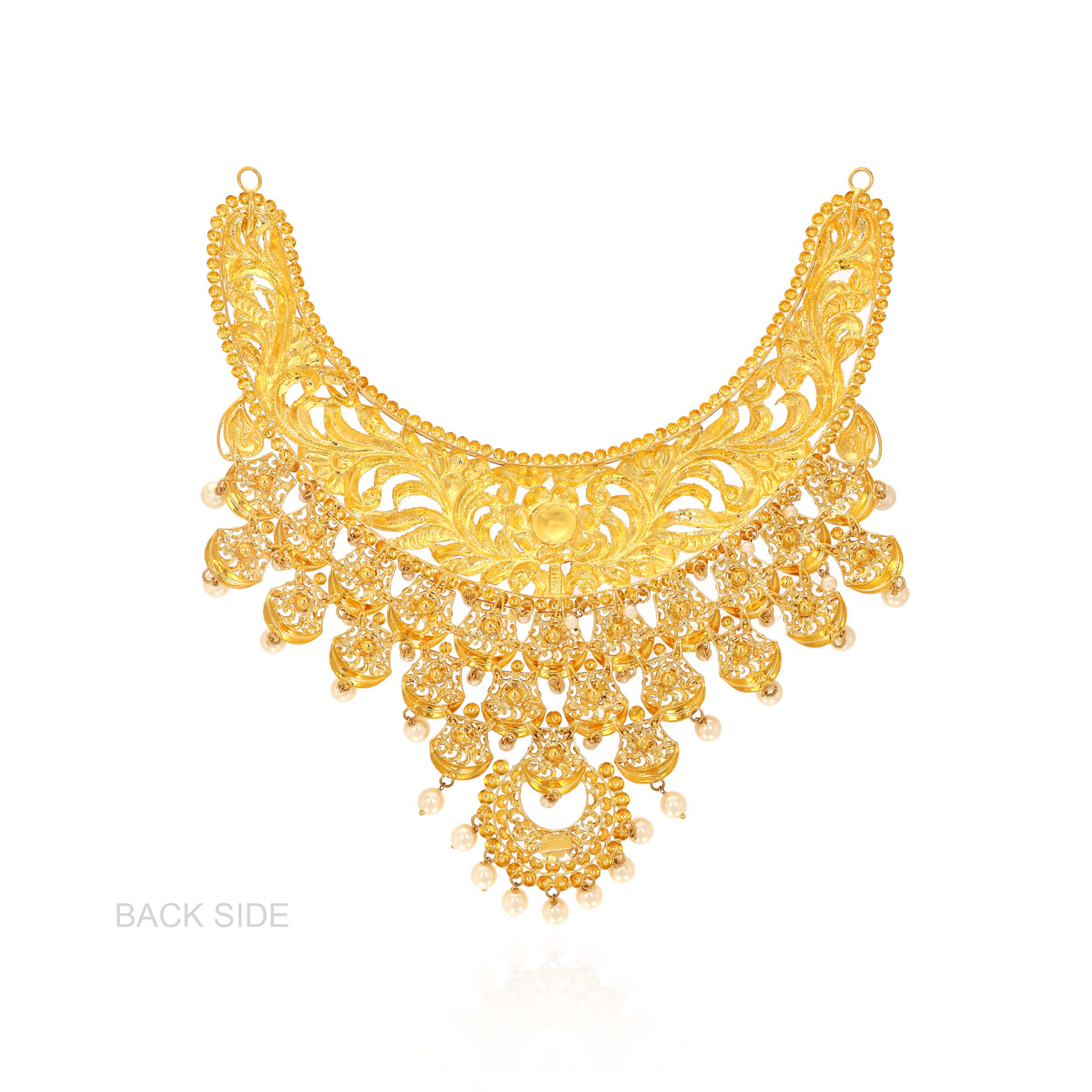 Queen's Grace Antique Gold Necklace - Senco Gold and Diamonds