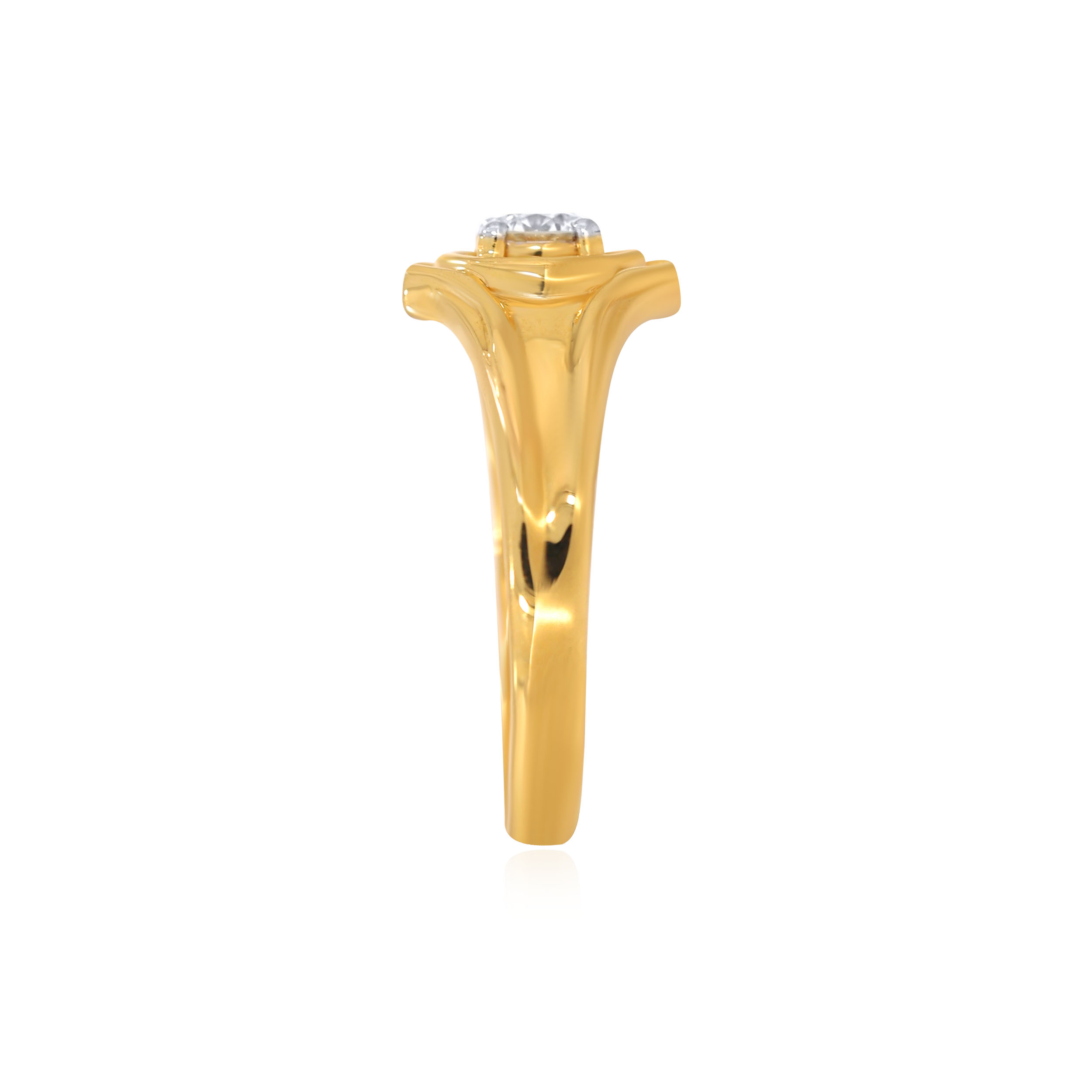 Abstract Bloom Men Solitaire Ring - Senco Gold and Diamonds