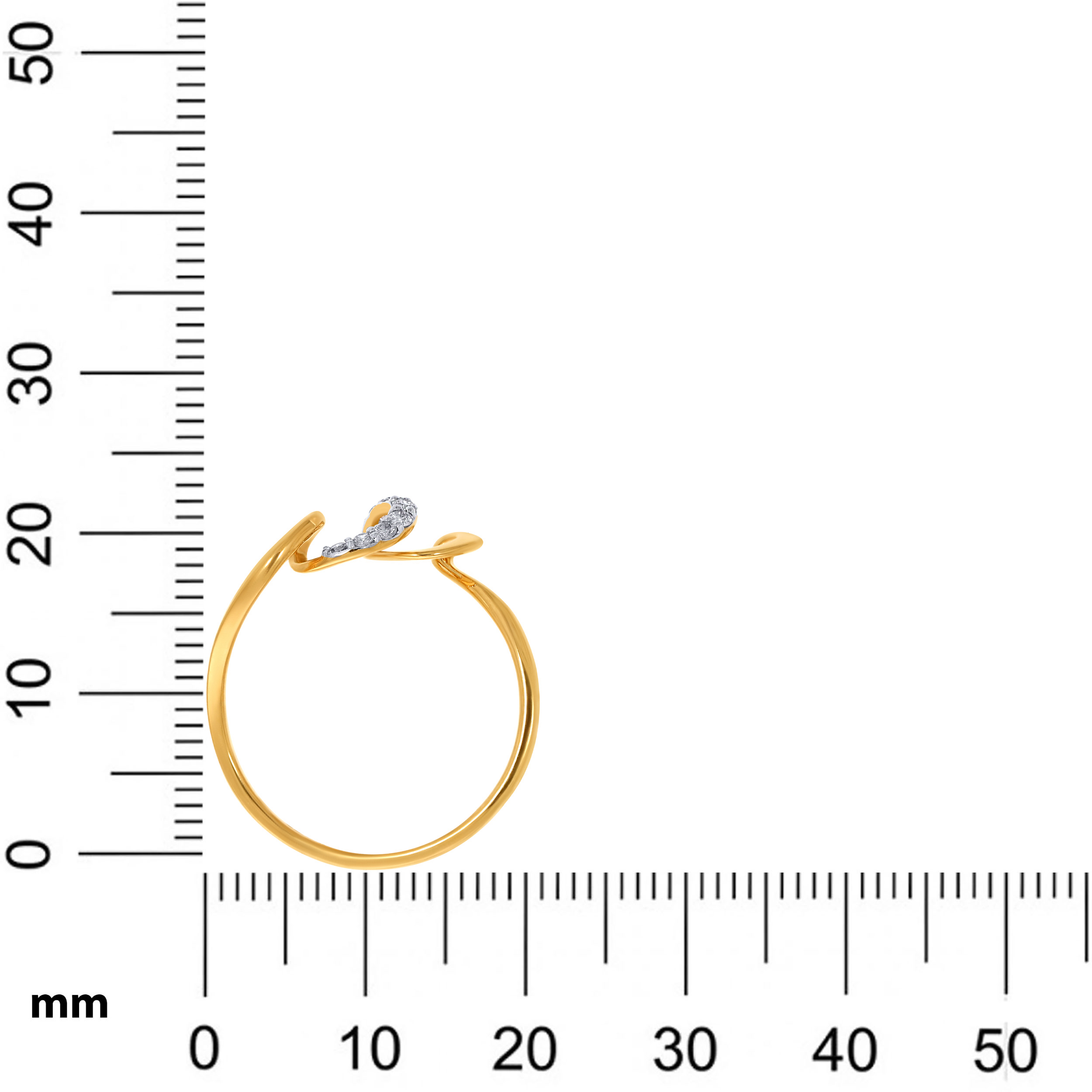 Graceful Wave Diamond Ring - Senco Gold and Diamonds