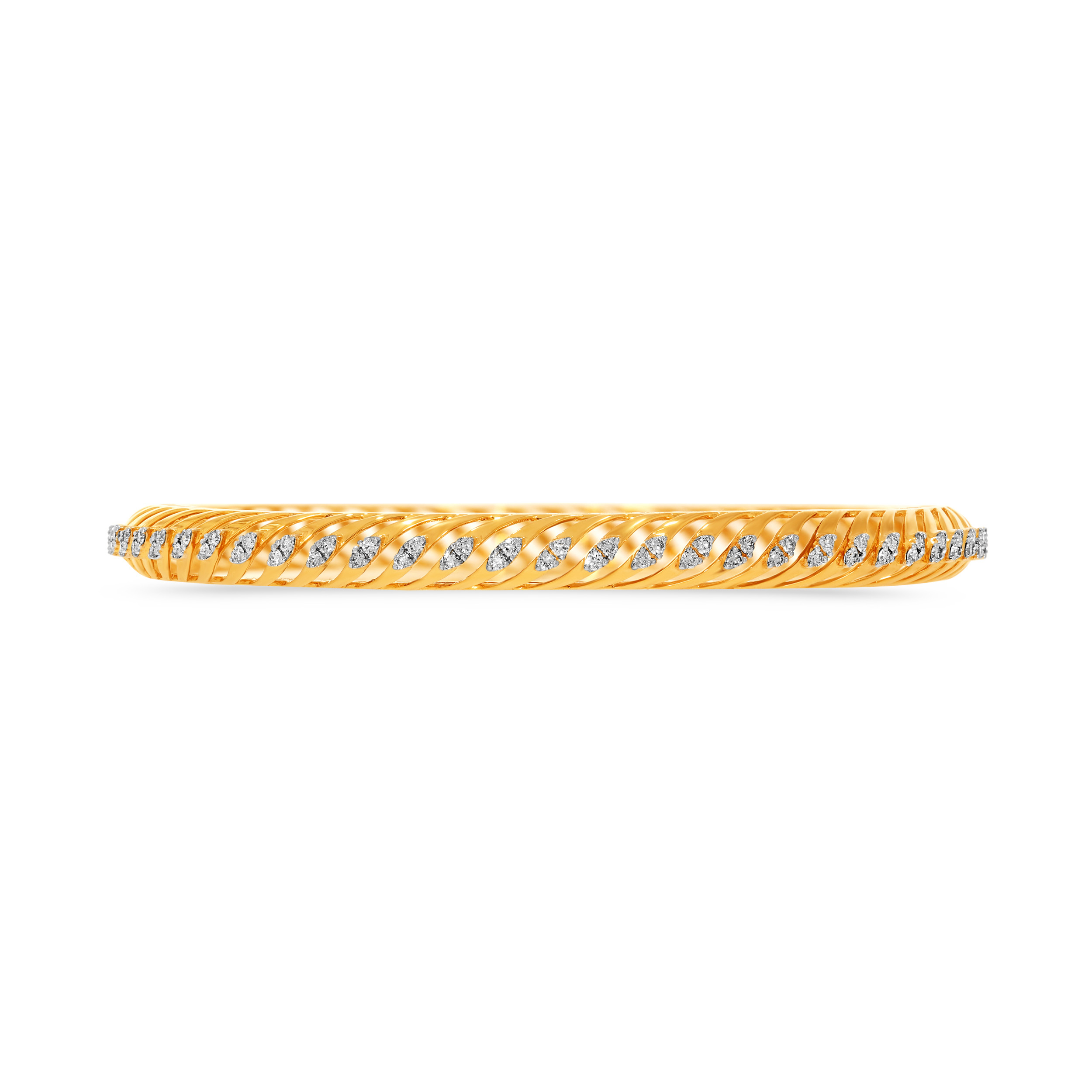 Draped In Luxury Diamond Bangle - Senco Gold and Diamonds