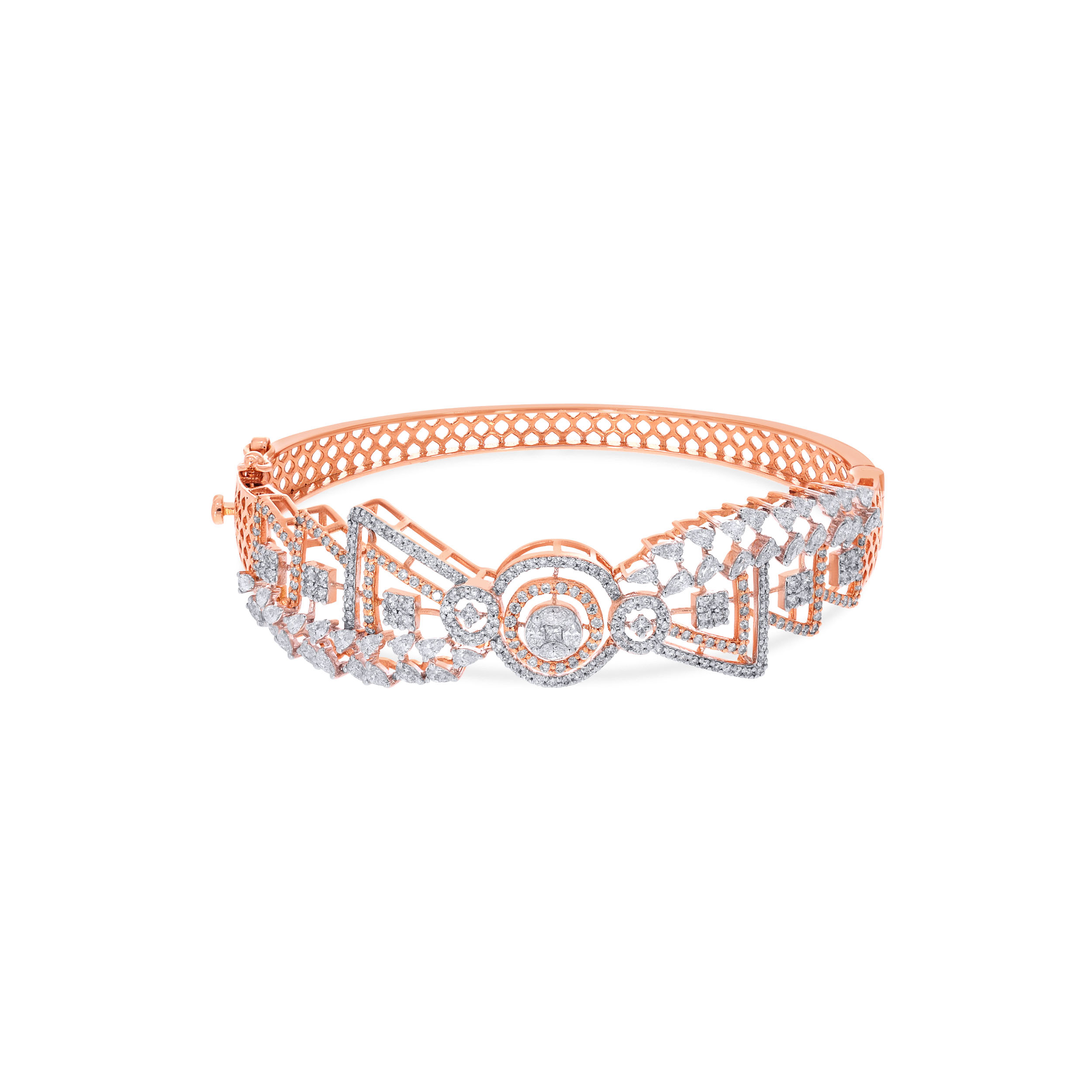 14K Rose Gold Diamond Bracelet-DBR-D000709775 - Senco Gold and Diamonds