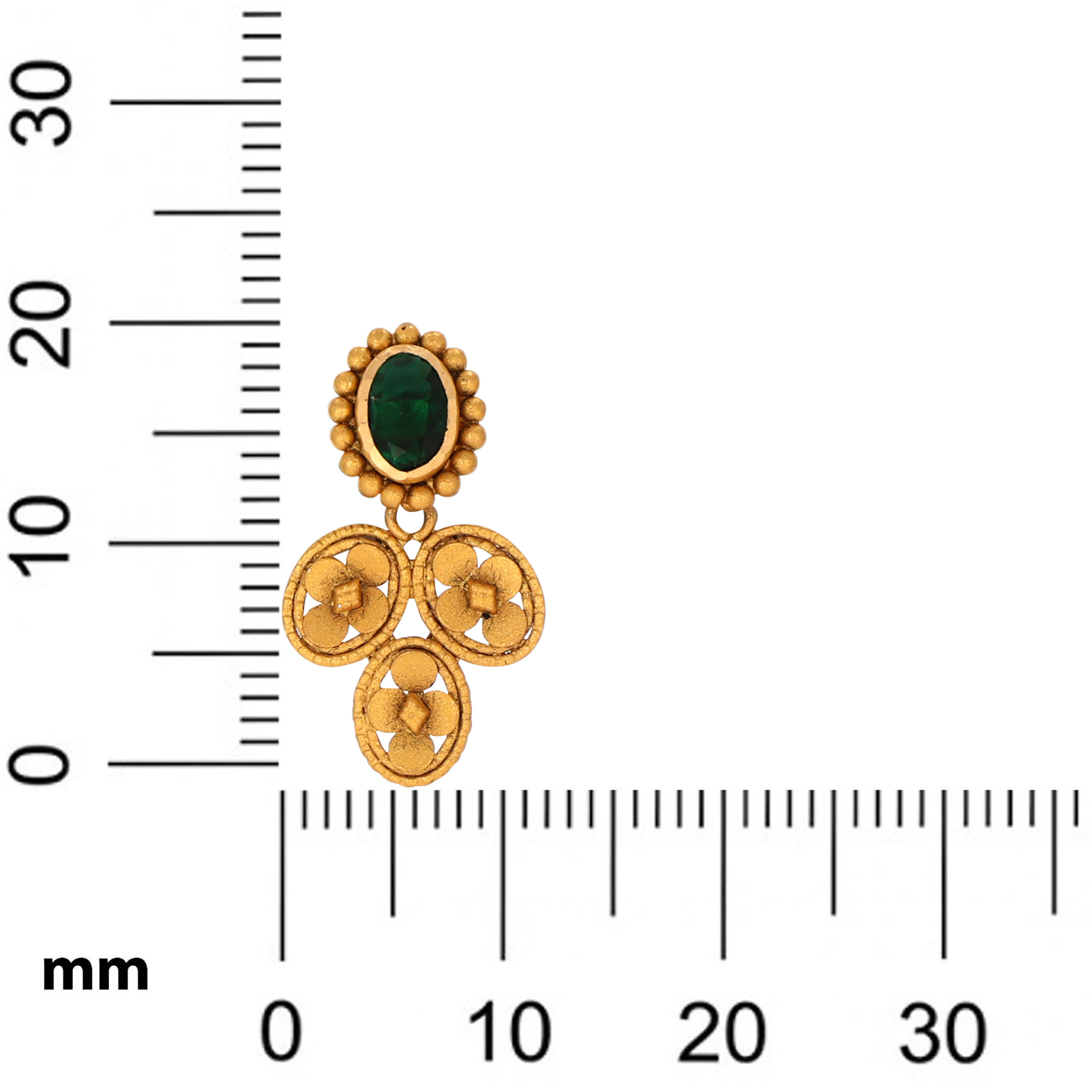 22K Yellow Gold Earrings-GPGN-D000788461 - Senco Gold and Diamonds