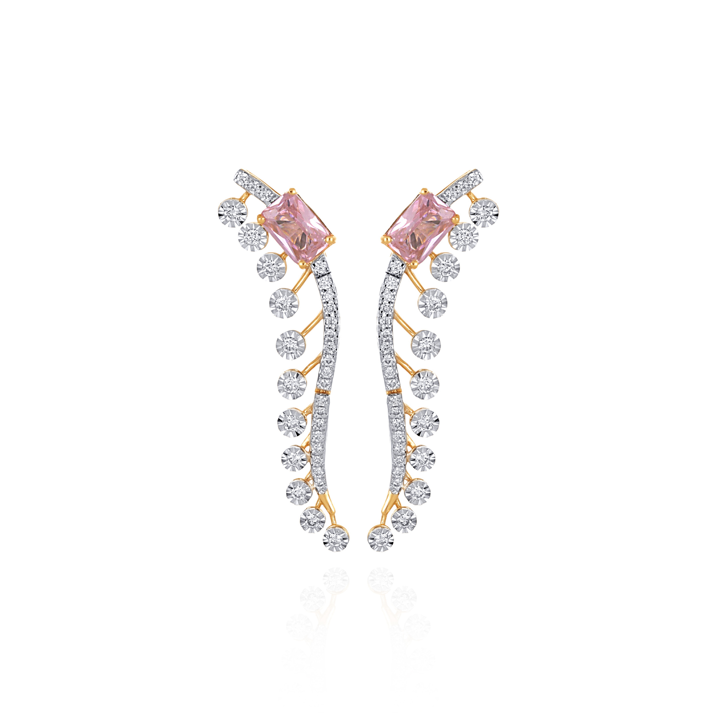 Elysian Blush Diamond Earrings - Senco Gold and Diamonds