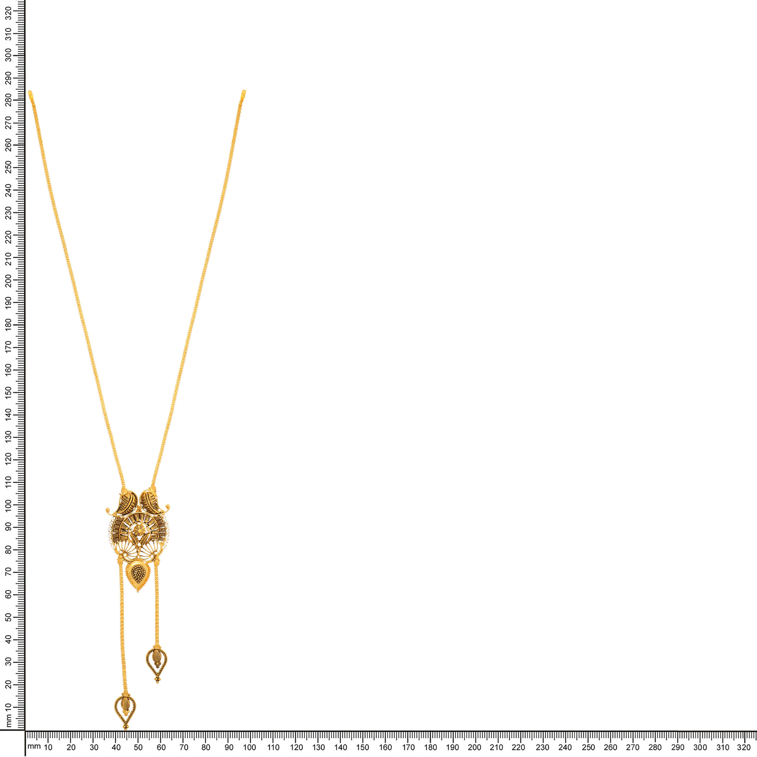 Conventional Artistry Antique Gold Necklace - Senco Gold and Diamonds