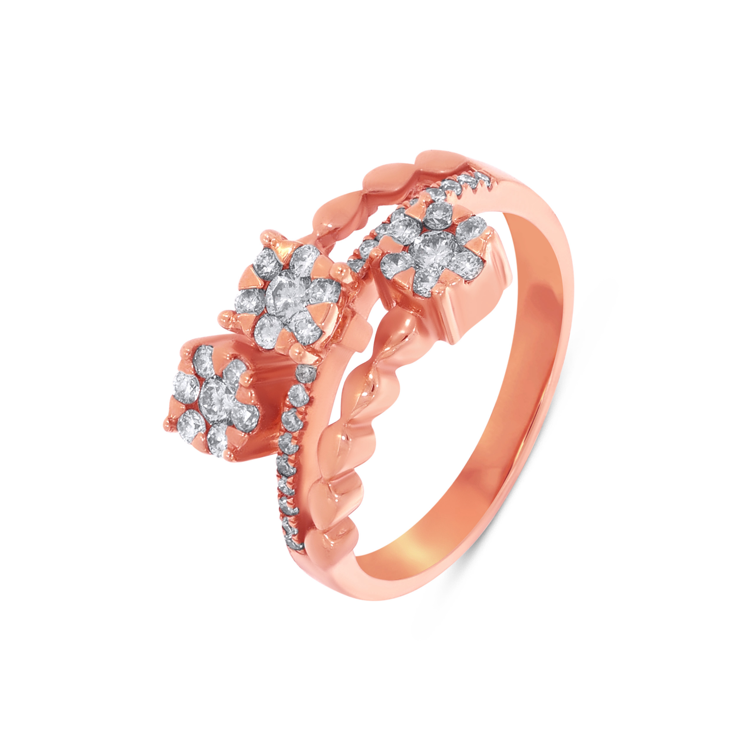14K Rose Gold Diamond Ring-DLR-D000790428 - Senco Gold and Diamonds
