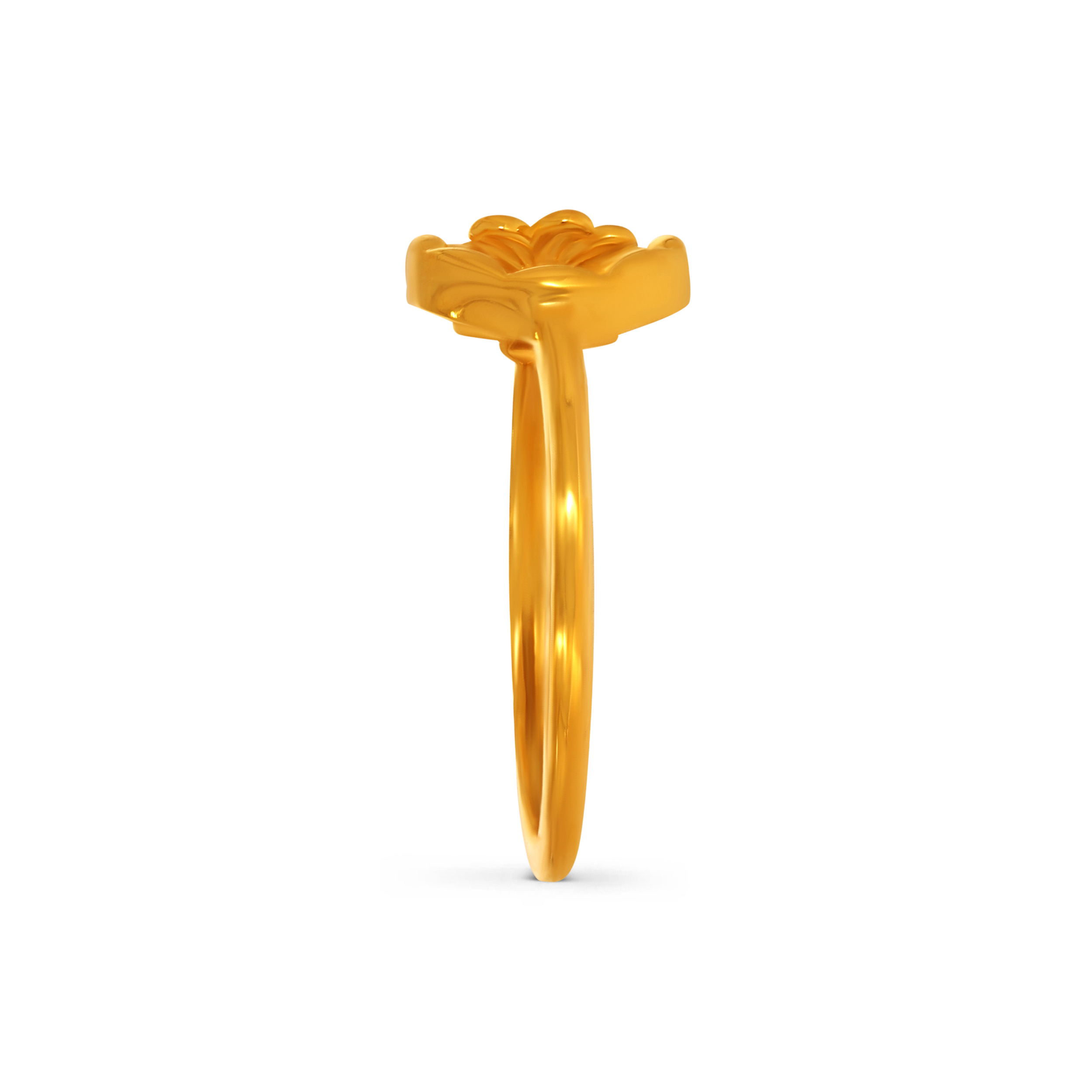 Petite Blossom Loop Gold Ring - Senco Gold and Diamonds