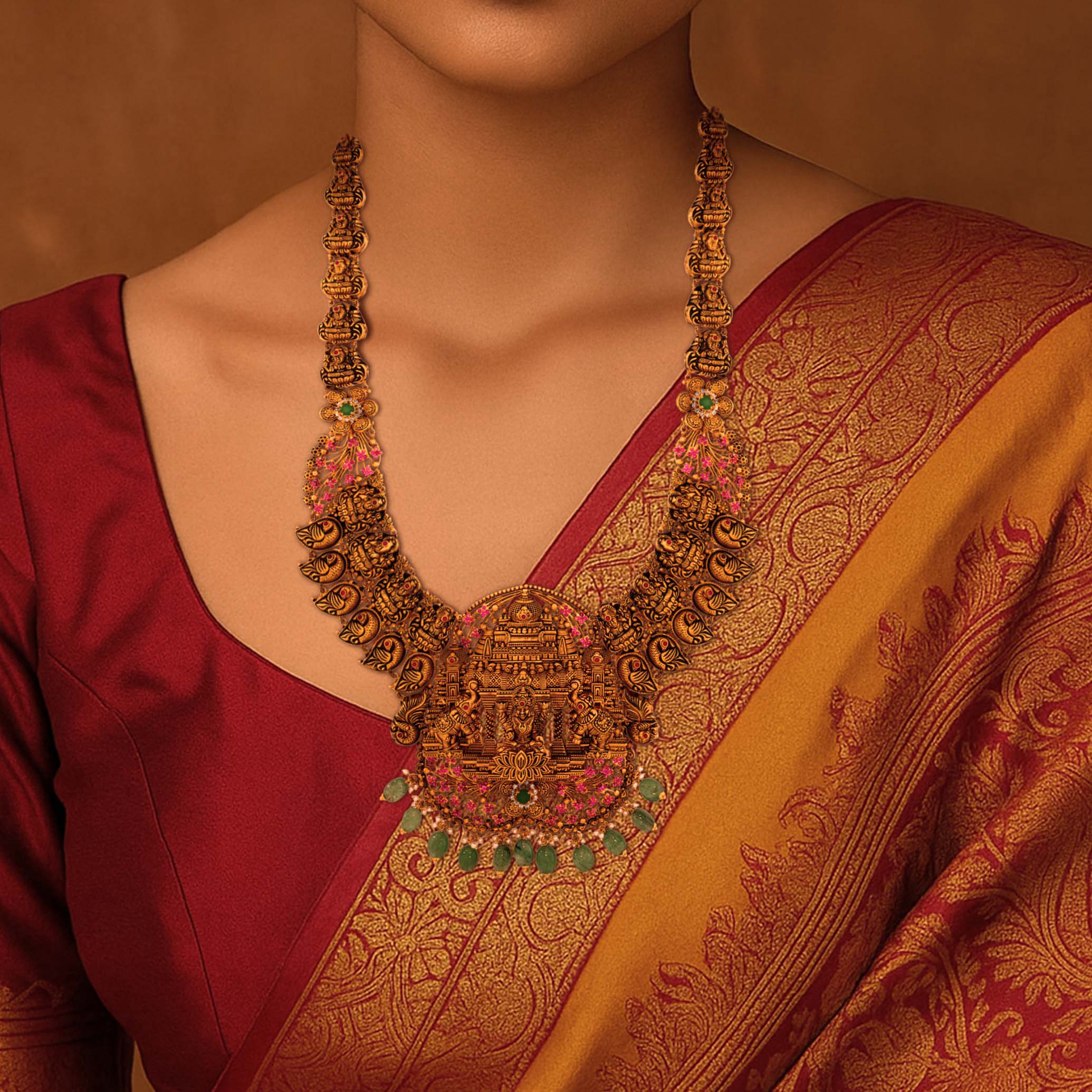 Royal Divinity Temple Gold Necklace - Senco Gold and Diamonds