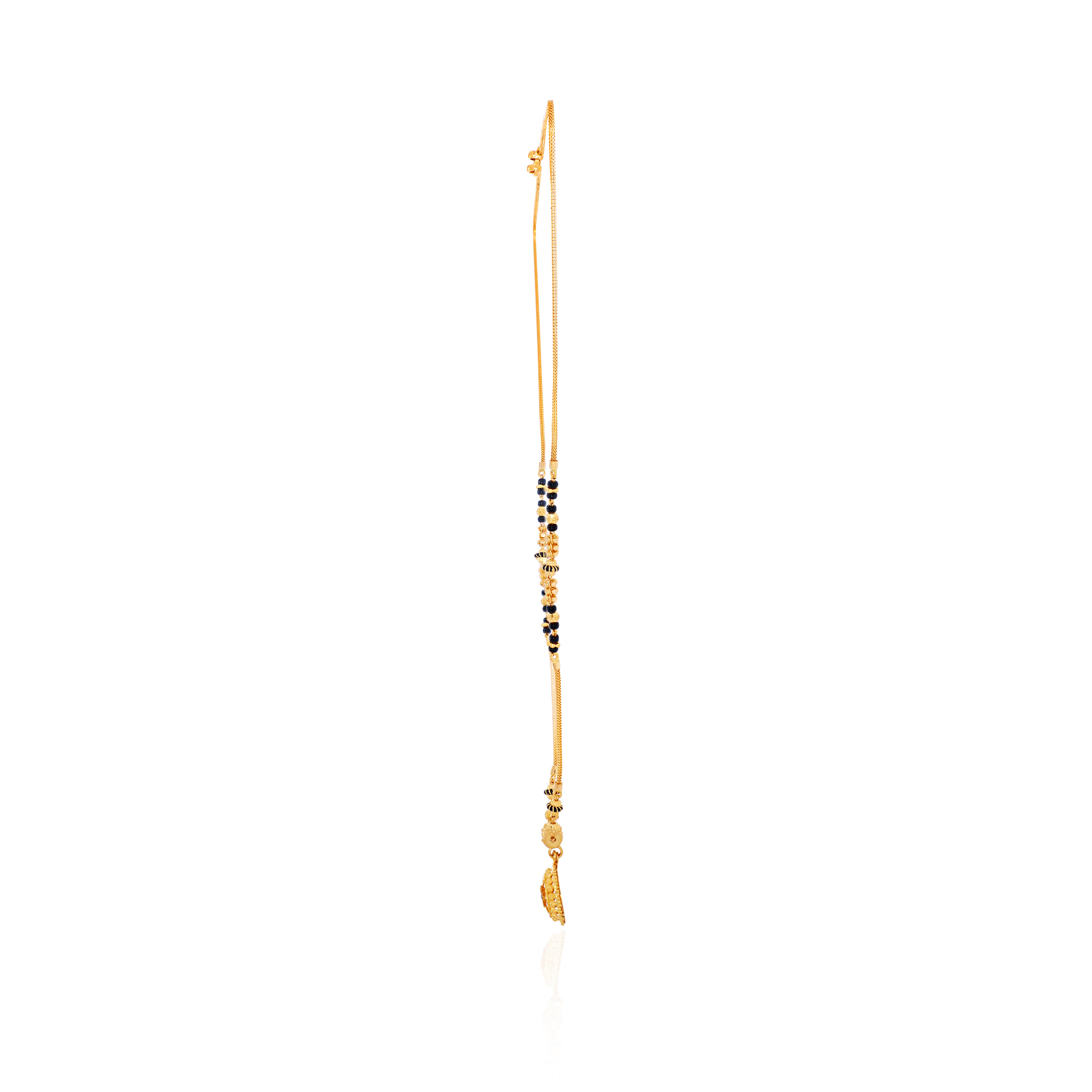 Pure Connection Beaded Gold Mangalsutra - Senco Gold and Diamonds