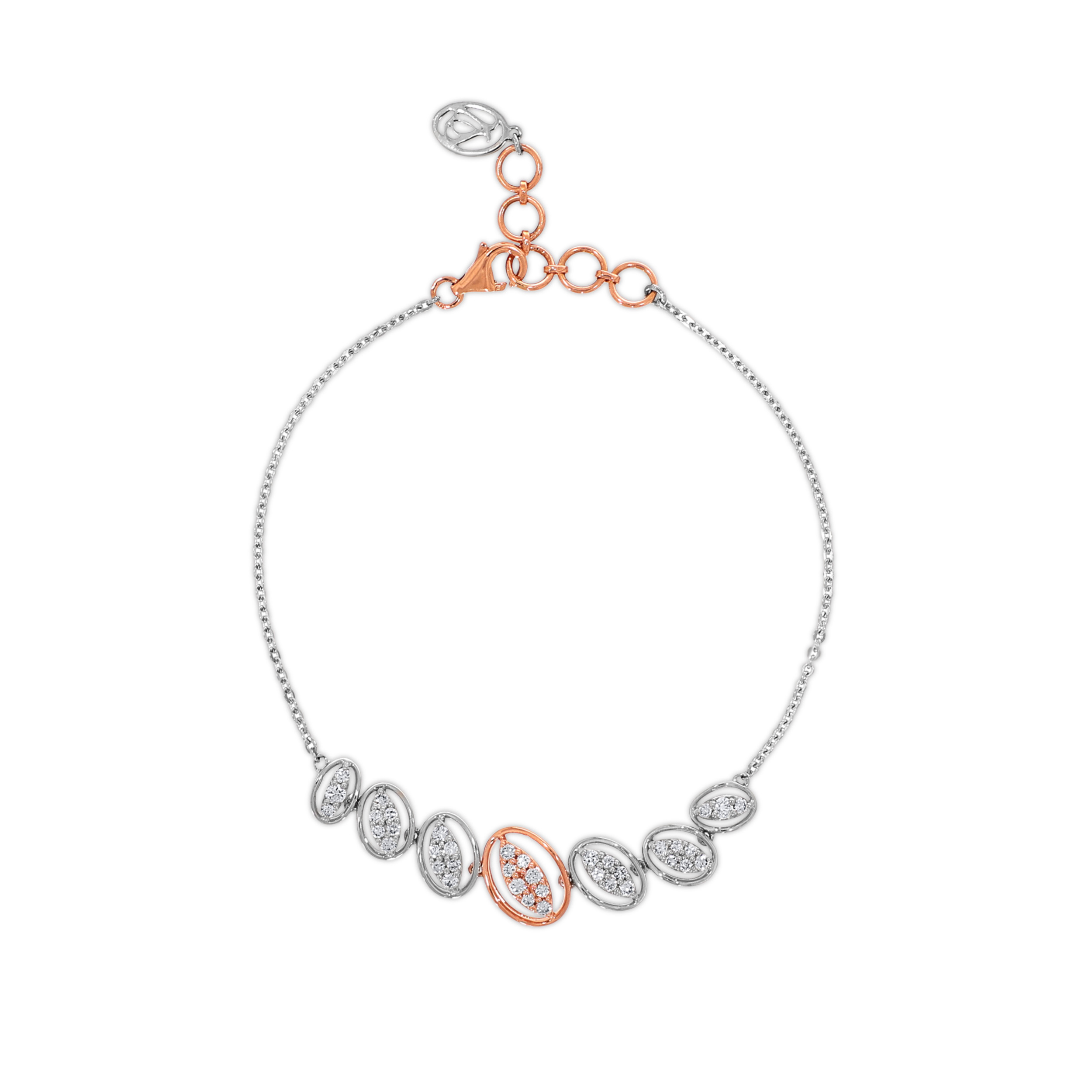 Lunar Petal Platinum Bracelet - Senco Gold and Diamonds