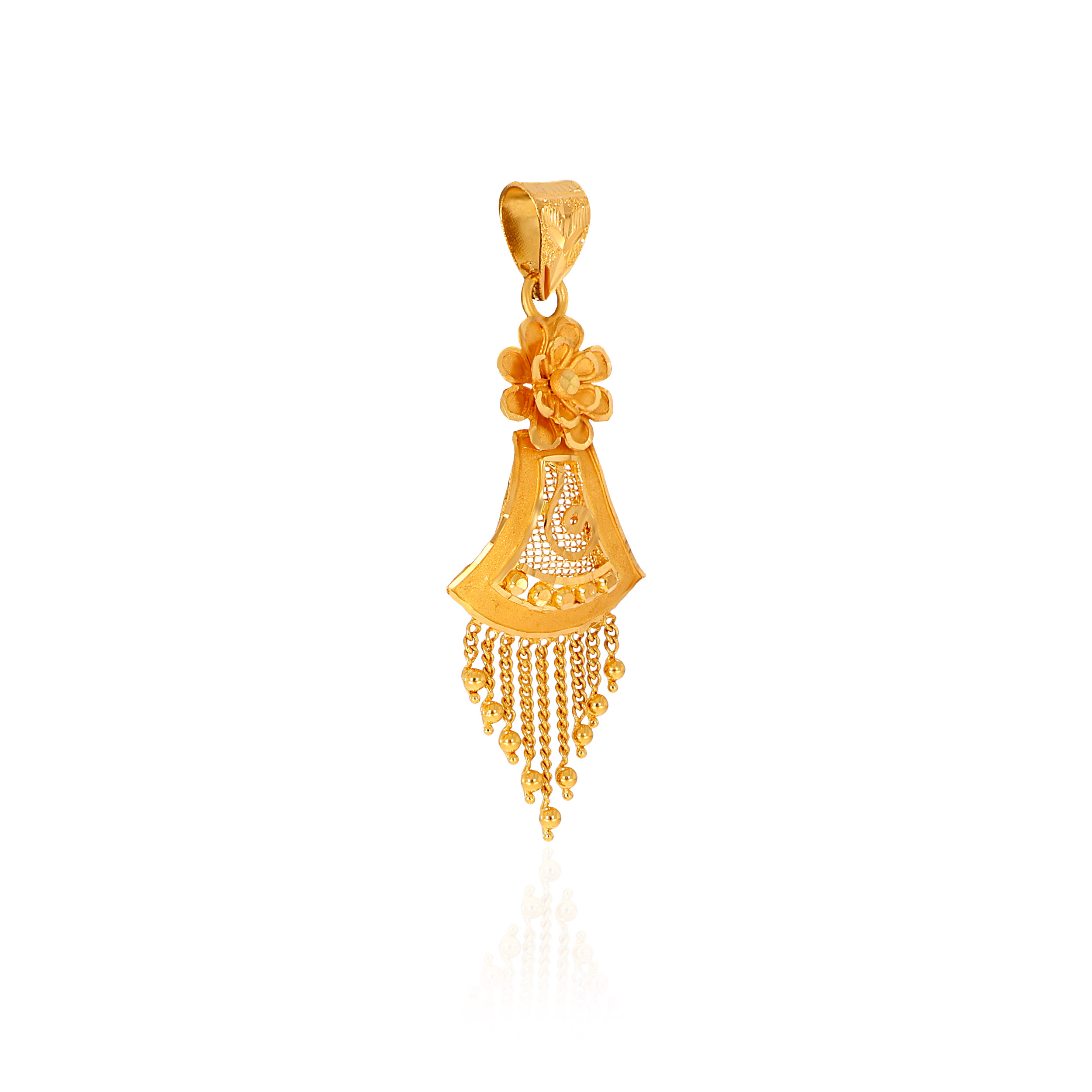 Floral Flow Gold Pendant - Senco Gold and Diamonds