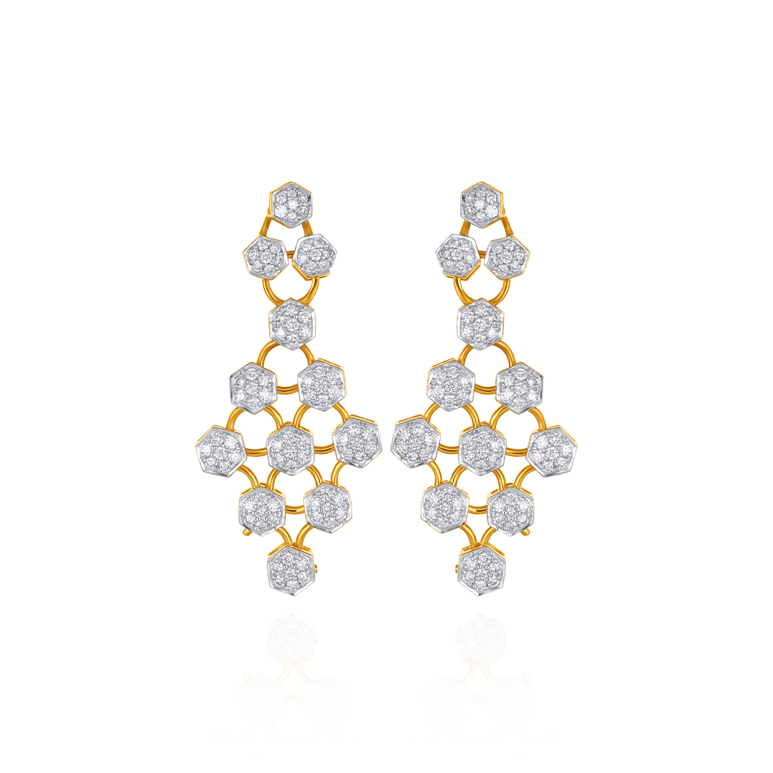 Rosetta Opulence Diamond Earrings - Senco Gold and Diamonds