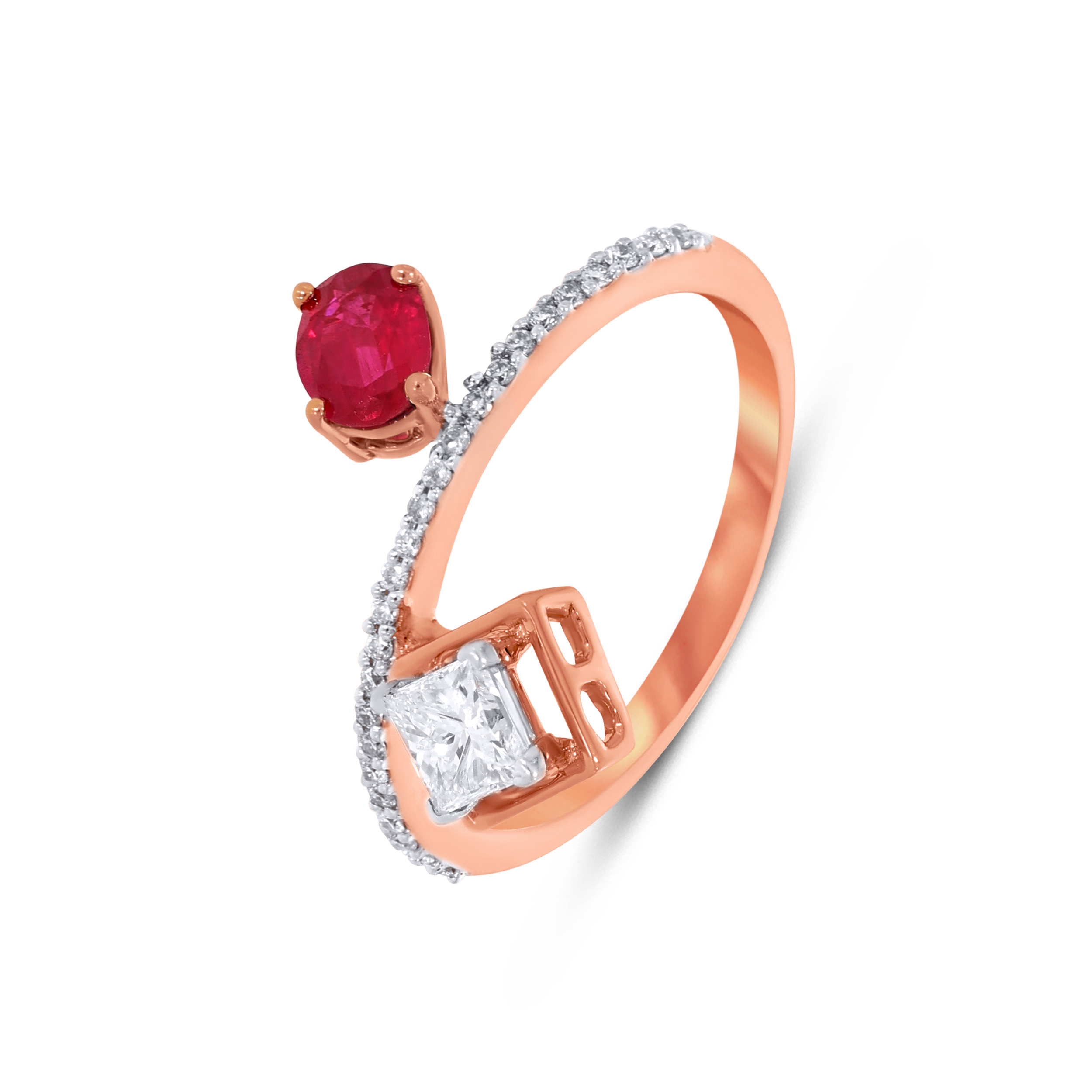 Crimson Curve Diamond Ring - Senco Gold and Diamonds