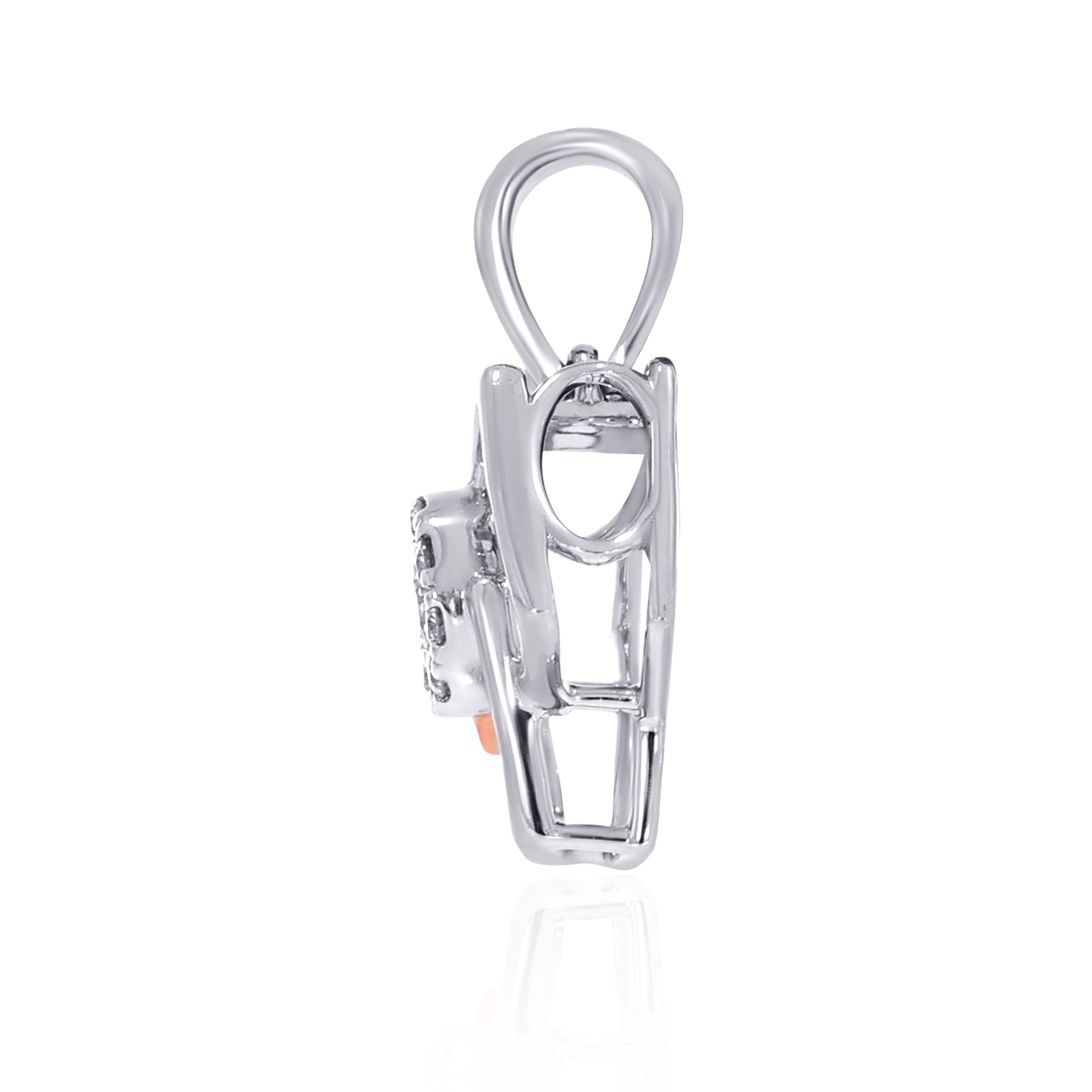 Playful Blocks Platinum Pendant - Senco Gold and Diamonds