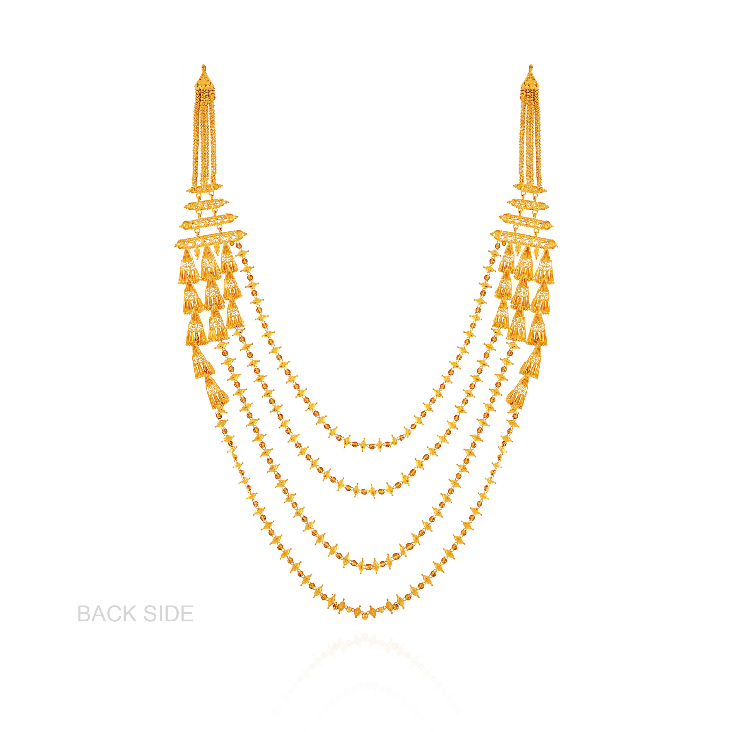 Heritage Royale Tiered Gold Necklace - Senco Gold and Diamonds