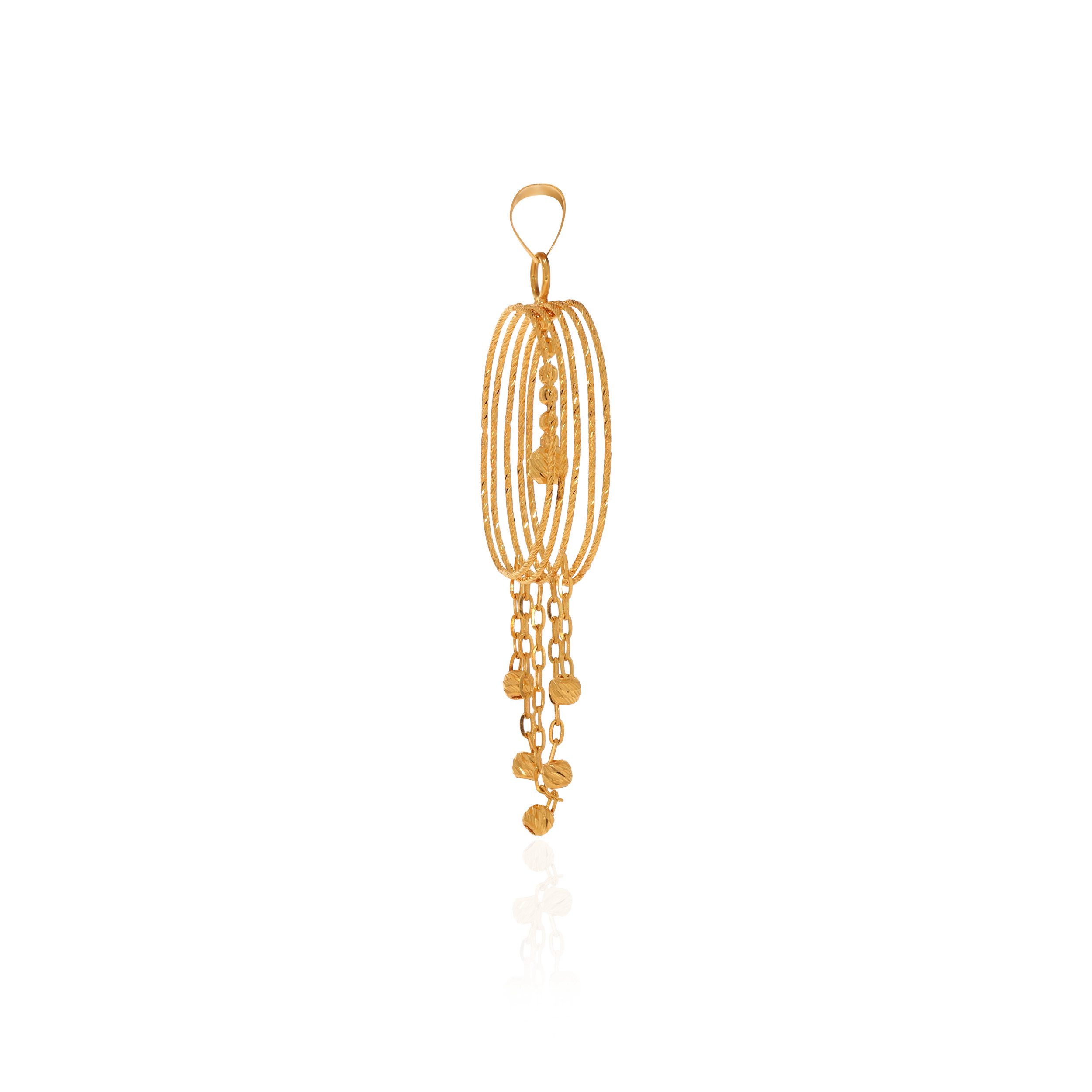 22K Yellow Gold Fancy Gold Pendant-GPN-D000722700 - Senco Gold and Diamonds