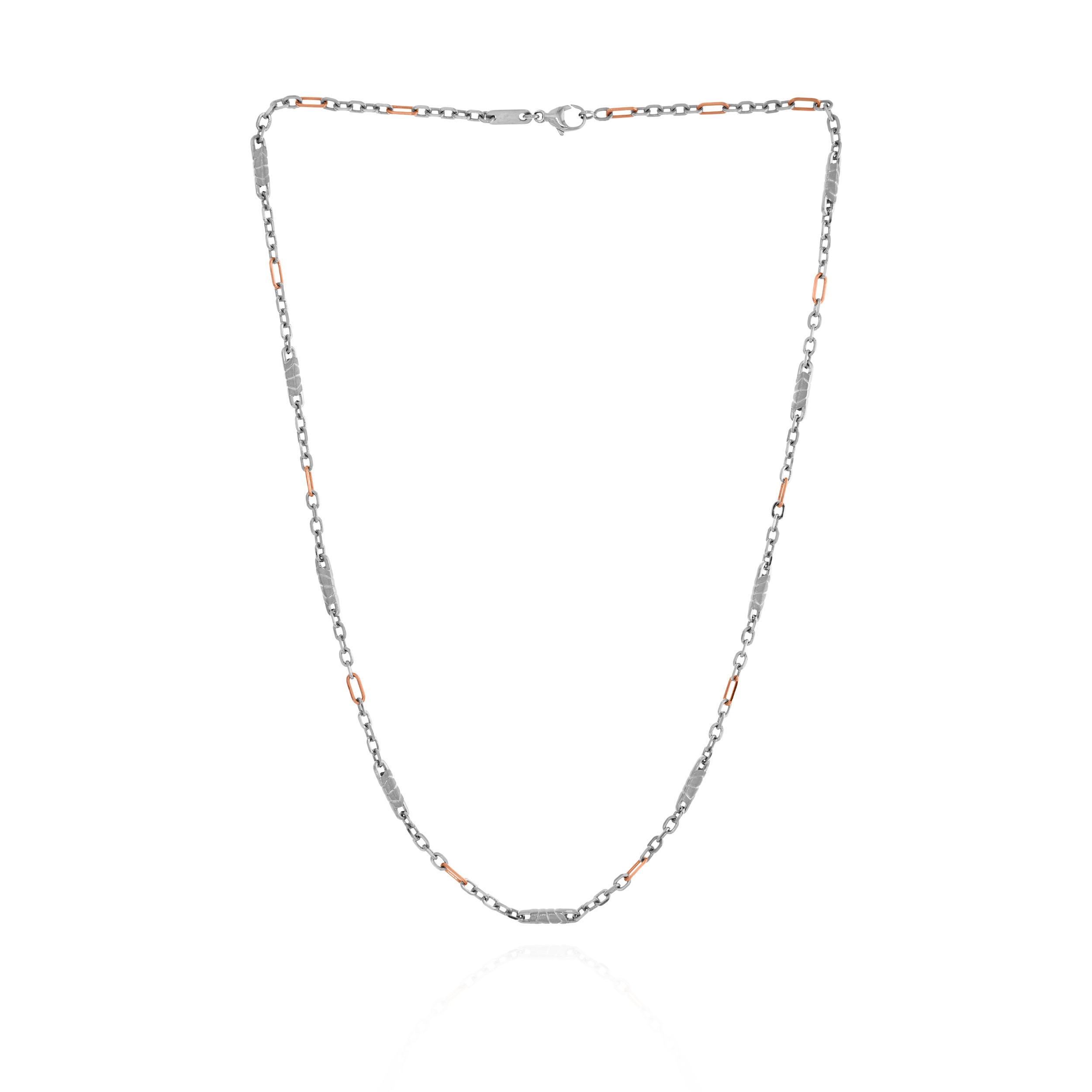 Dual Magneto Platinum Gold Chain - Senco Gold and Diamonds