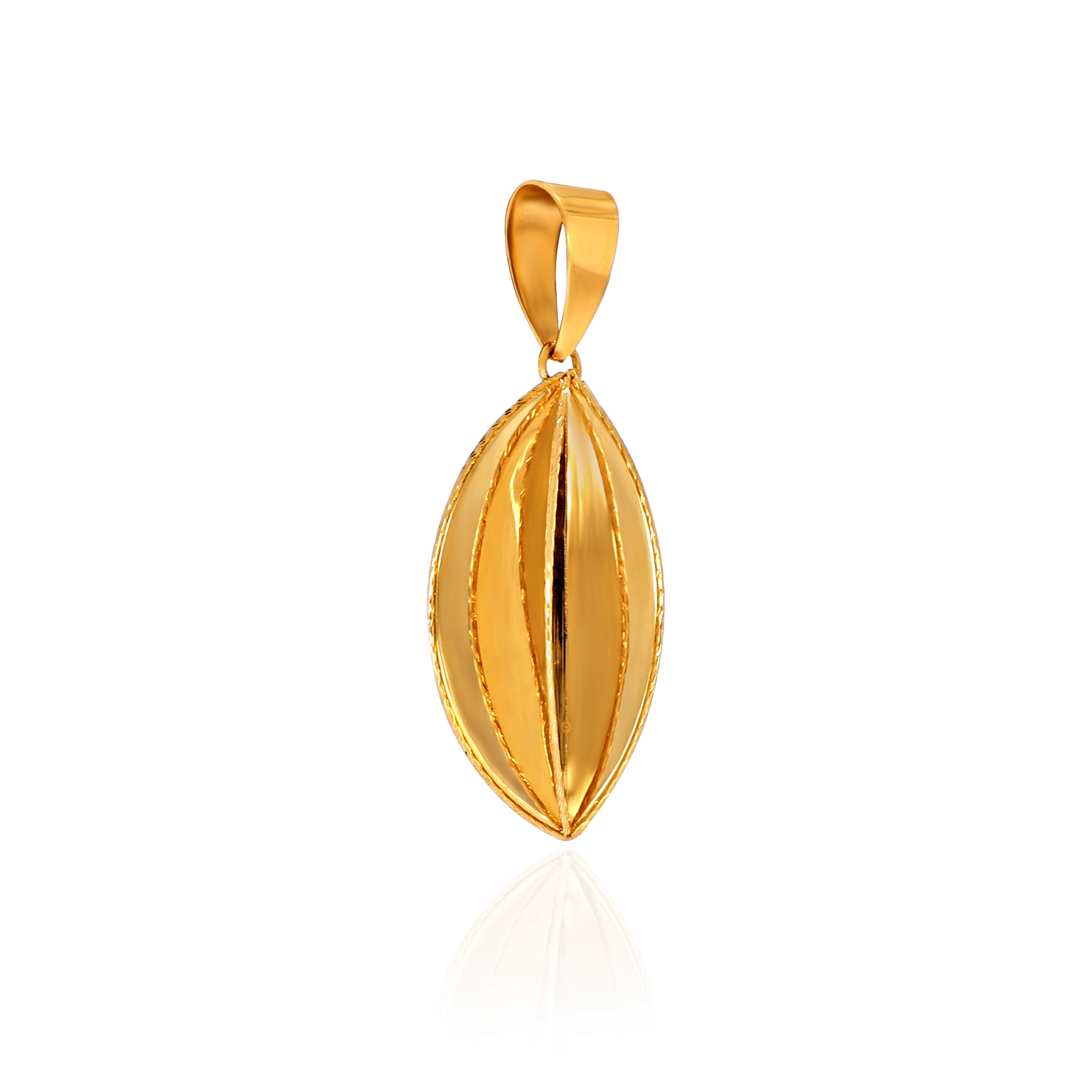 Modern Dimensional Gold Pendant - Senco Gold and Diamonds