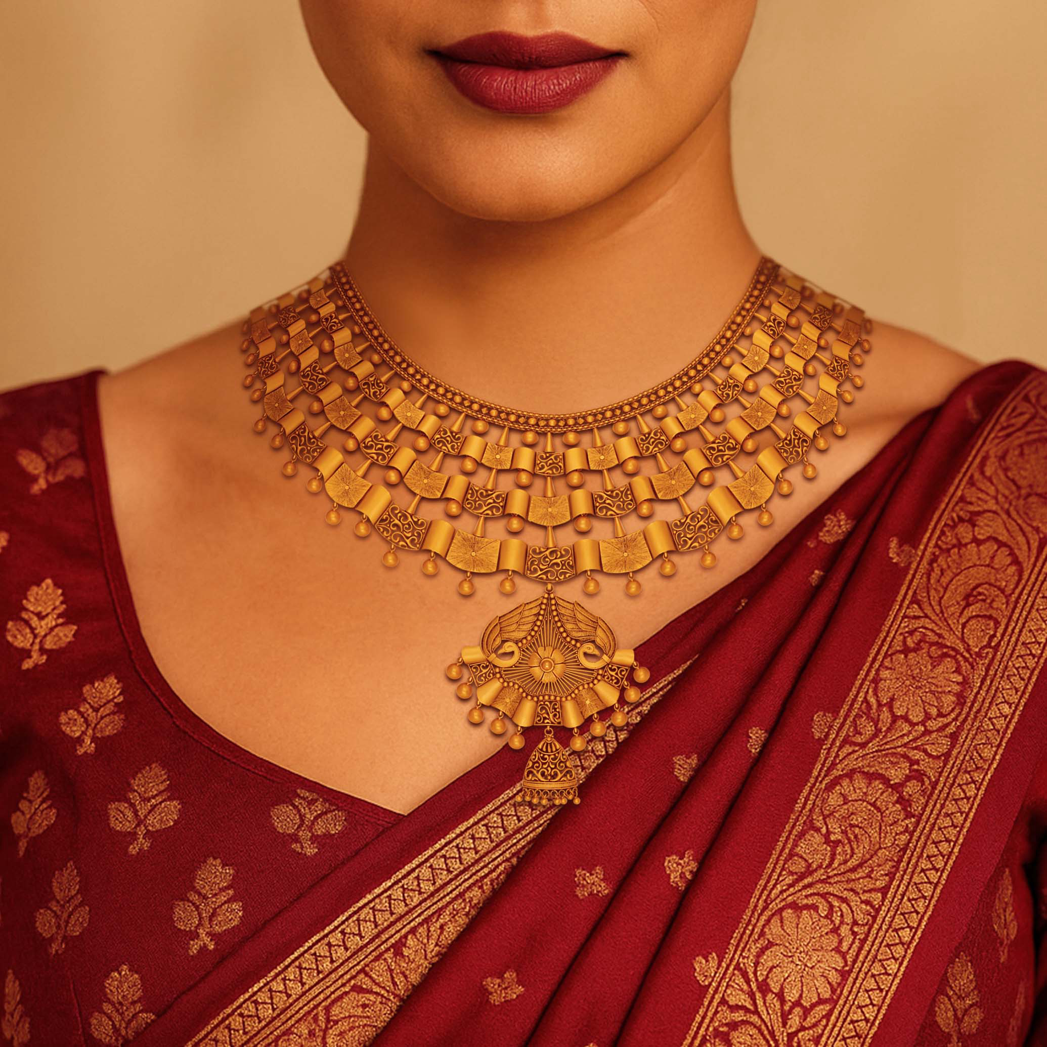 Regal Grandeur Gold Necklace - Senco Gold and Diamonds