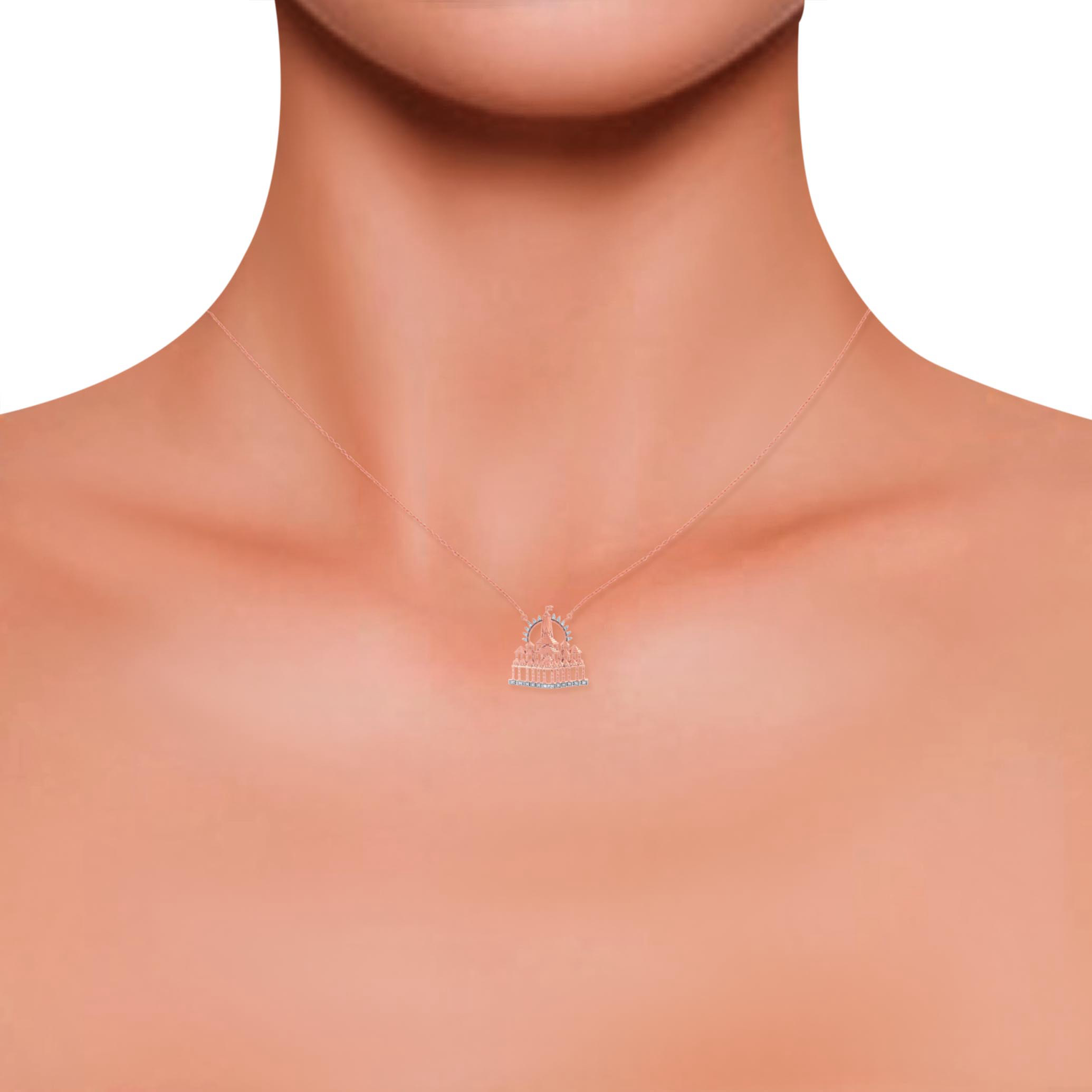 Devotional Abode Diamond Chain Pendant - Senco Gold and Diamonds