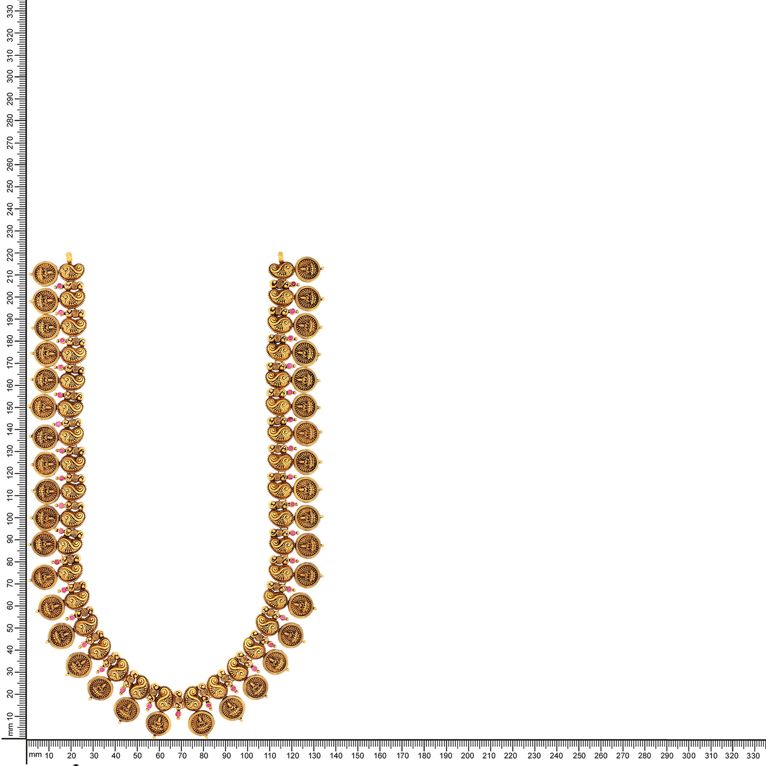 Graceful Devotion Antique Gold Long Necklace - Senco Gold and Diamonds