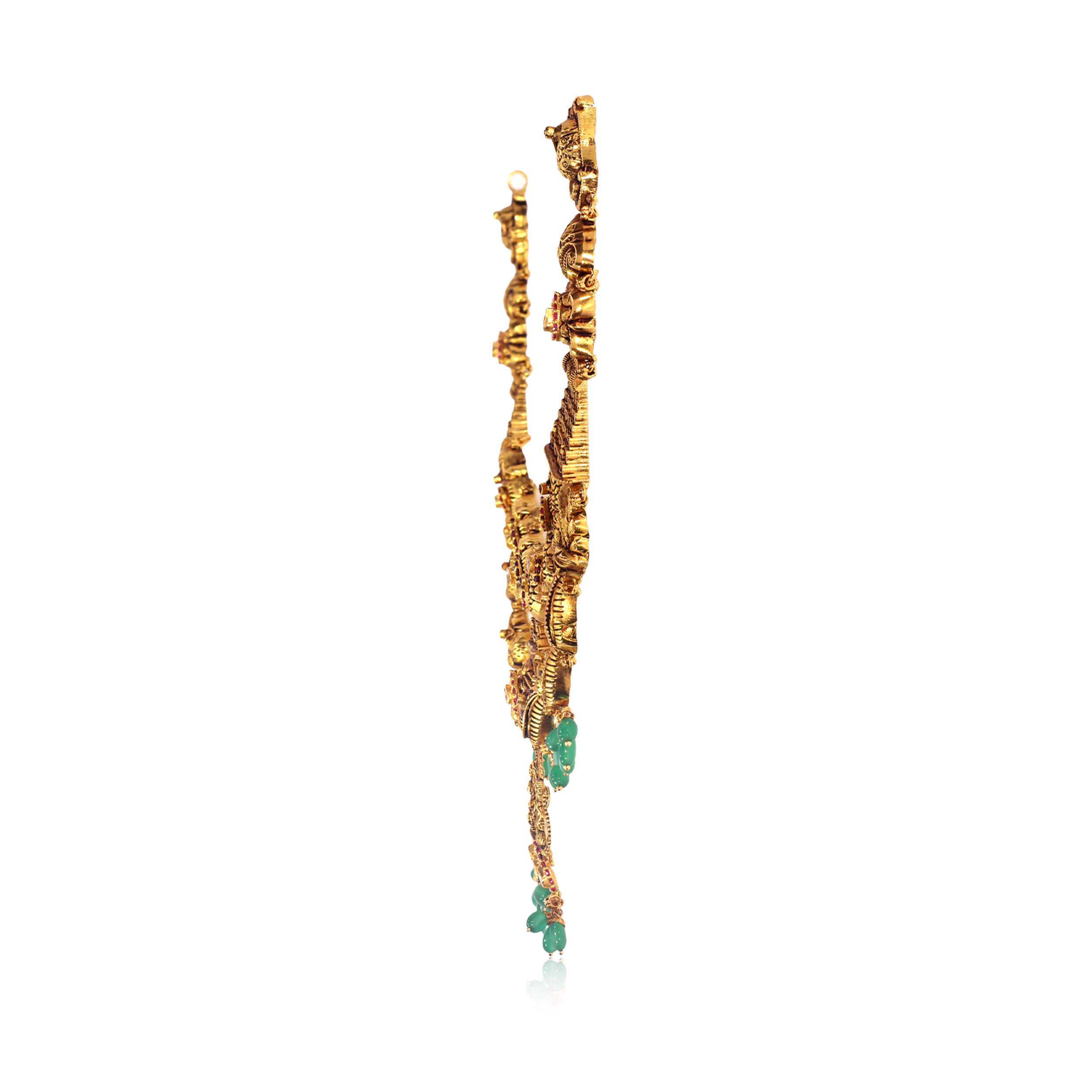 Virtuous Emblem Antique Gold Necklace - Senco Gold and Diamonds