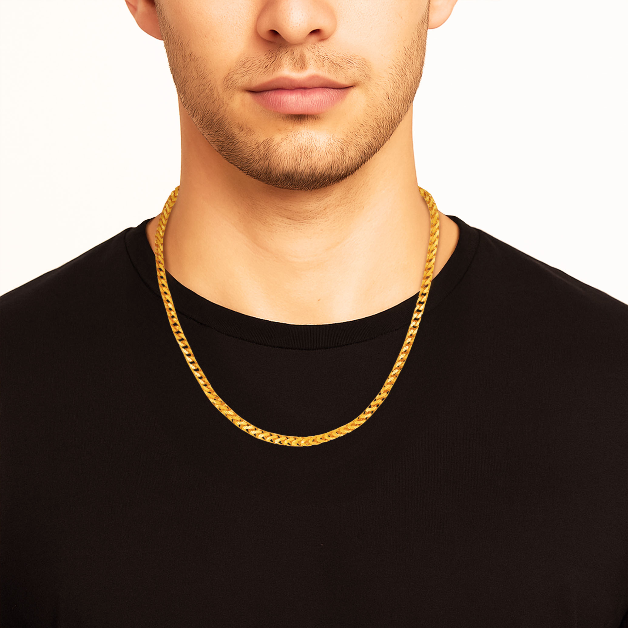 Versatile Curb Men's Gold Chain - Senco Gold and Diamonds