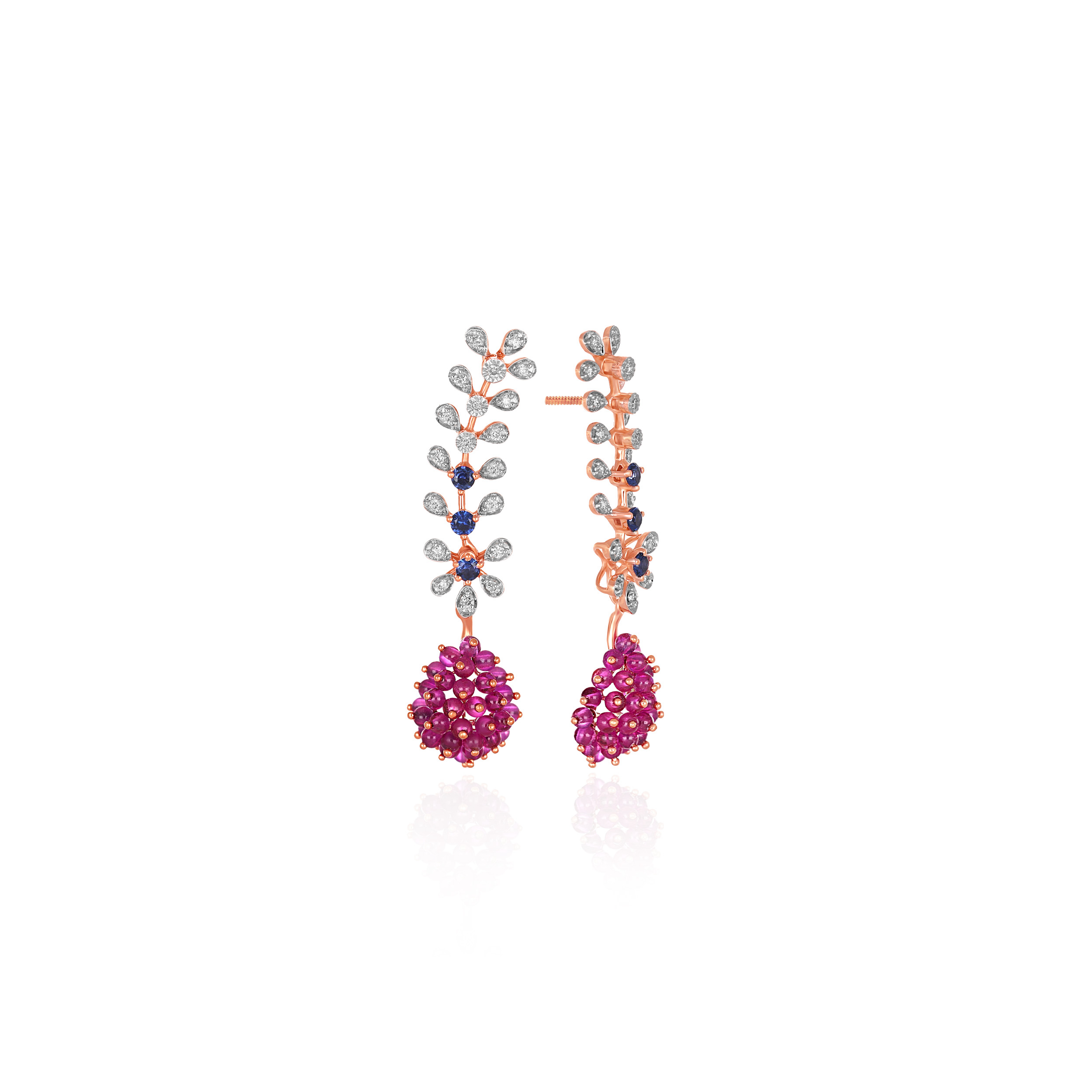 Jewel Of The Forest Diamond Earrings - Senco Gold and Diamonds