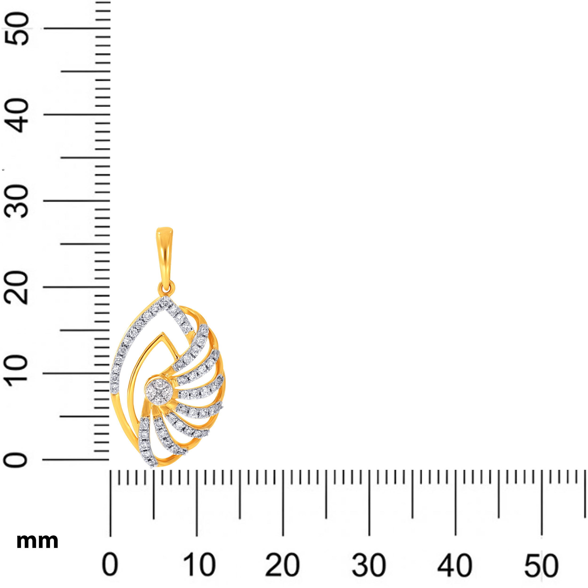 Rayelle Fan Diamond Pendant - Senco Gold and Diamonds