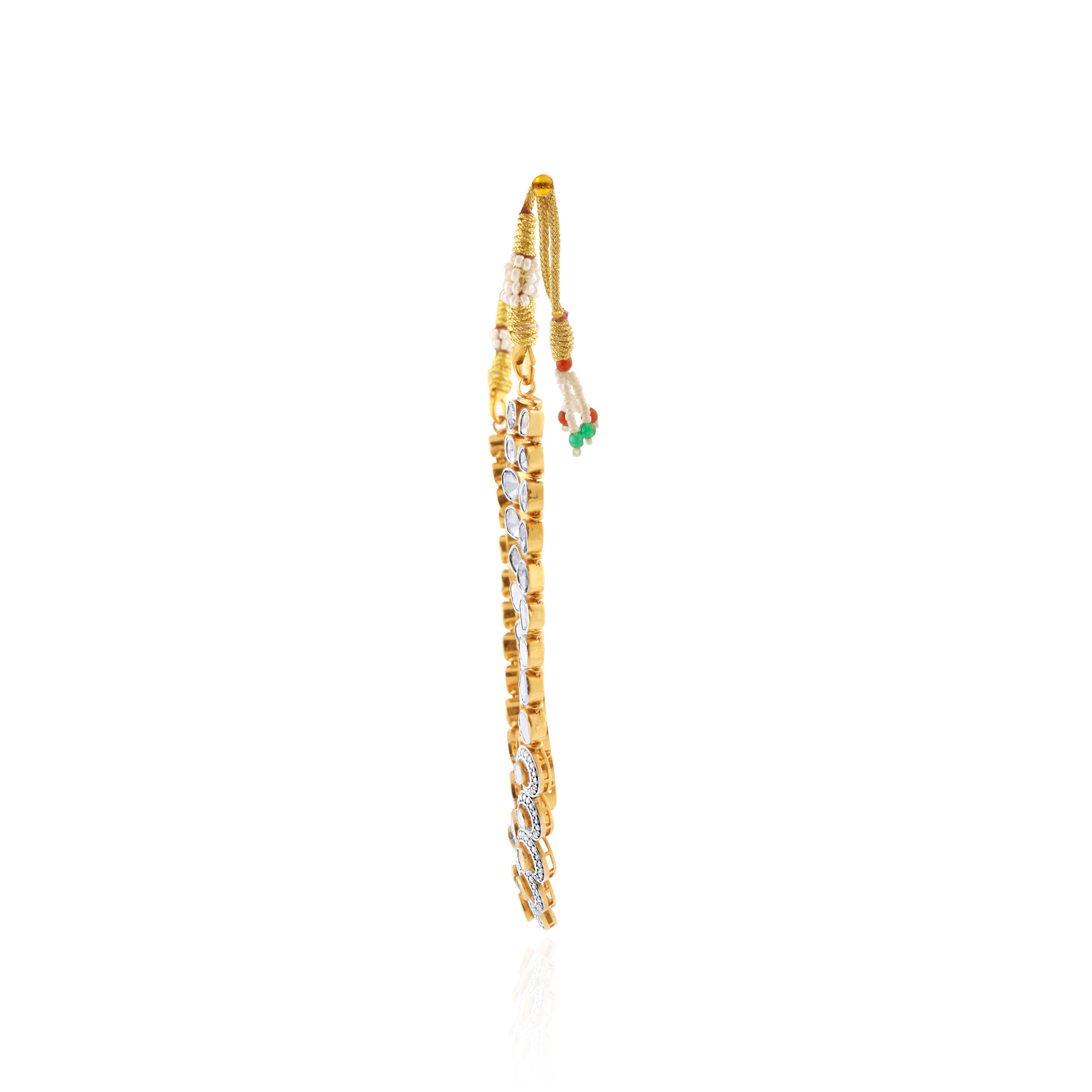 Elysia Radiance Layered Polki Diamond Necklace - Senco Gold and Diamonds