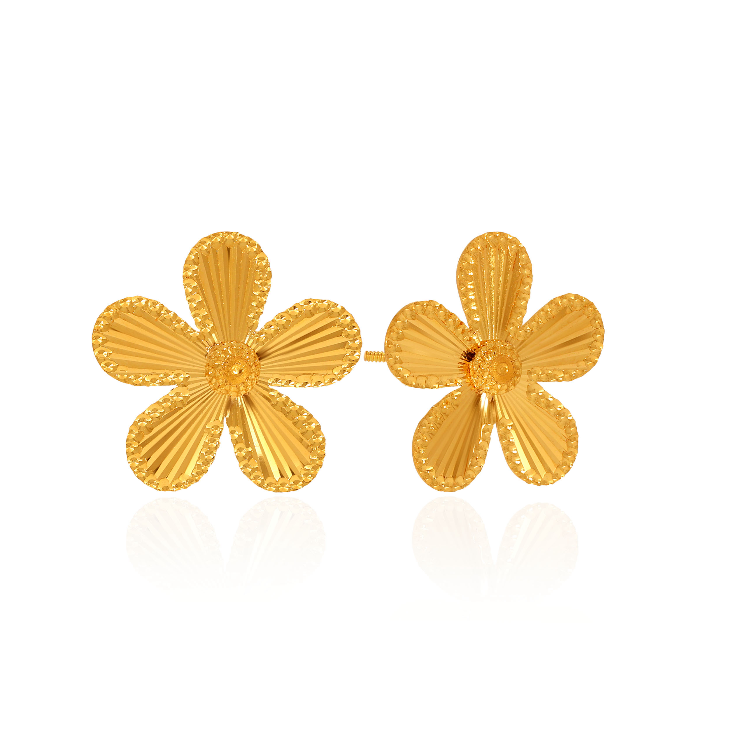 22K Yellow Gold Gold Studs Earrings-GP-D000615626 - Senco Gold and Diamonds