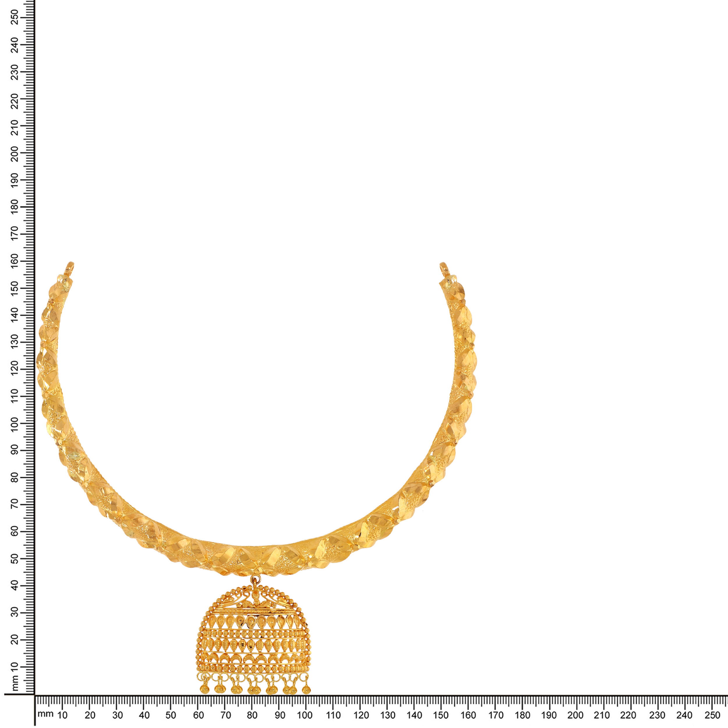 Aureate Dome Cascade Gold Necklace - Senco Gold and Diamonds