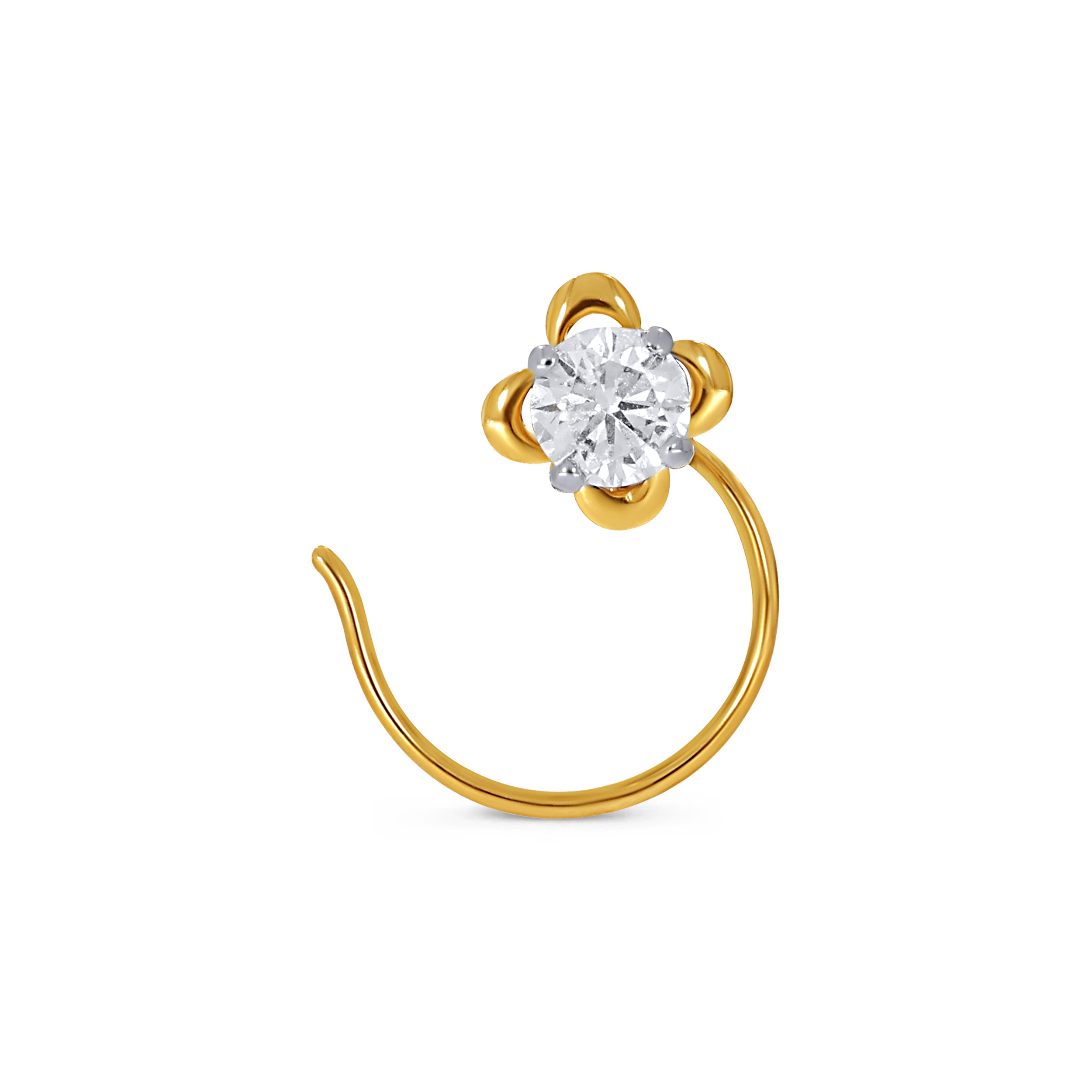 GleamBud Solitaire Diamond Nosepin - Senco Gold and Diamonds