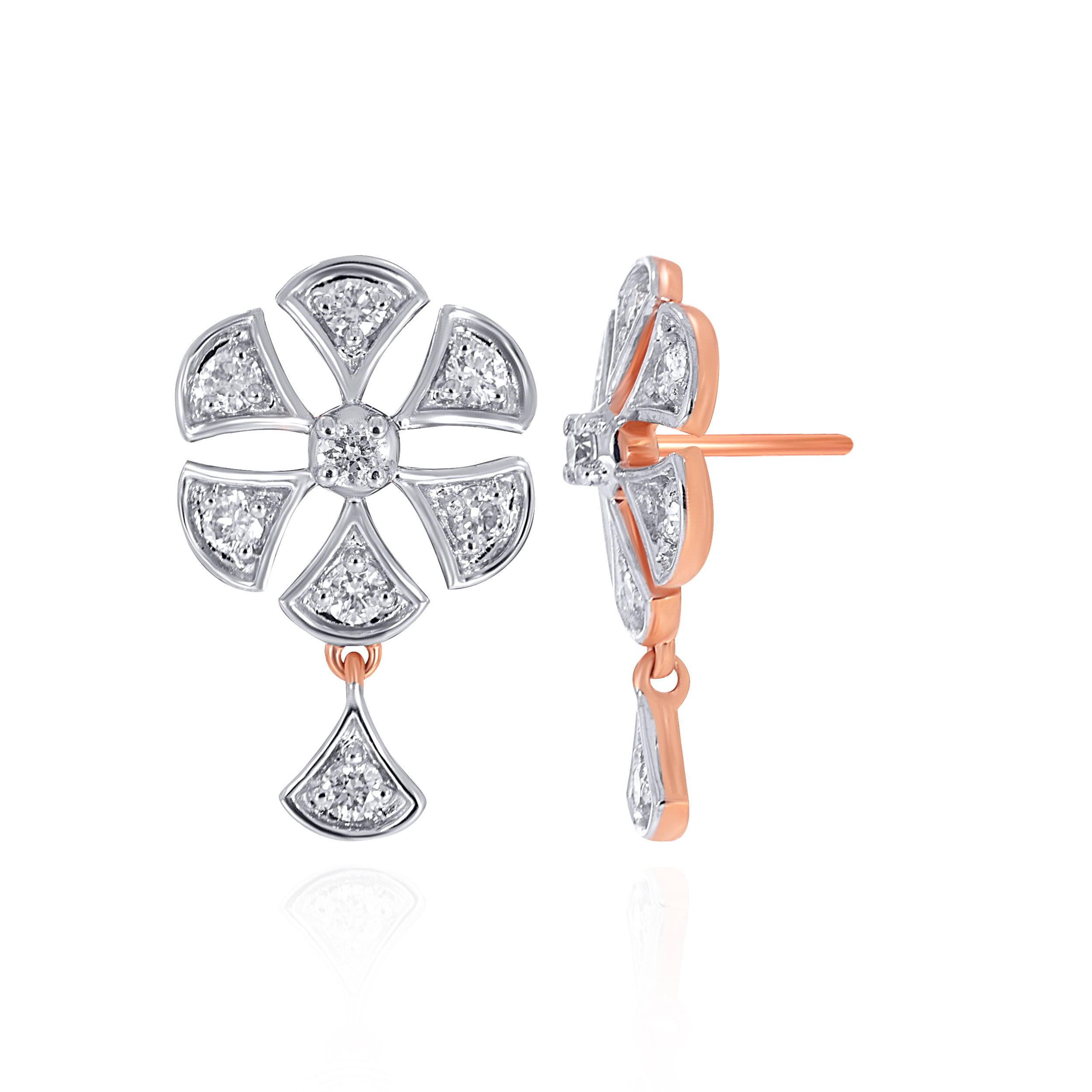 Daisy Radiance Diamond Drops - Senco Gold and Diamonds