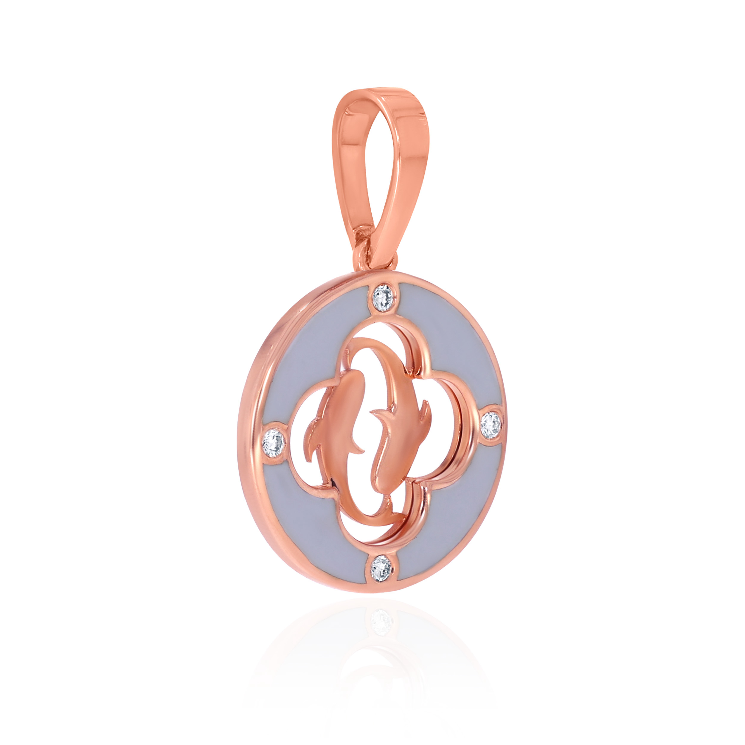 Pisces Ocean Flow Diamond Pendant - Senco Gold and Diamonds