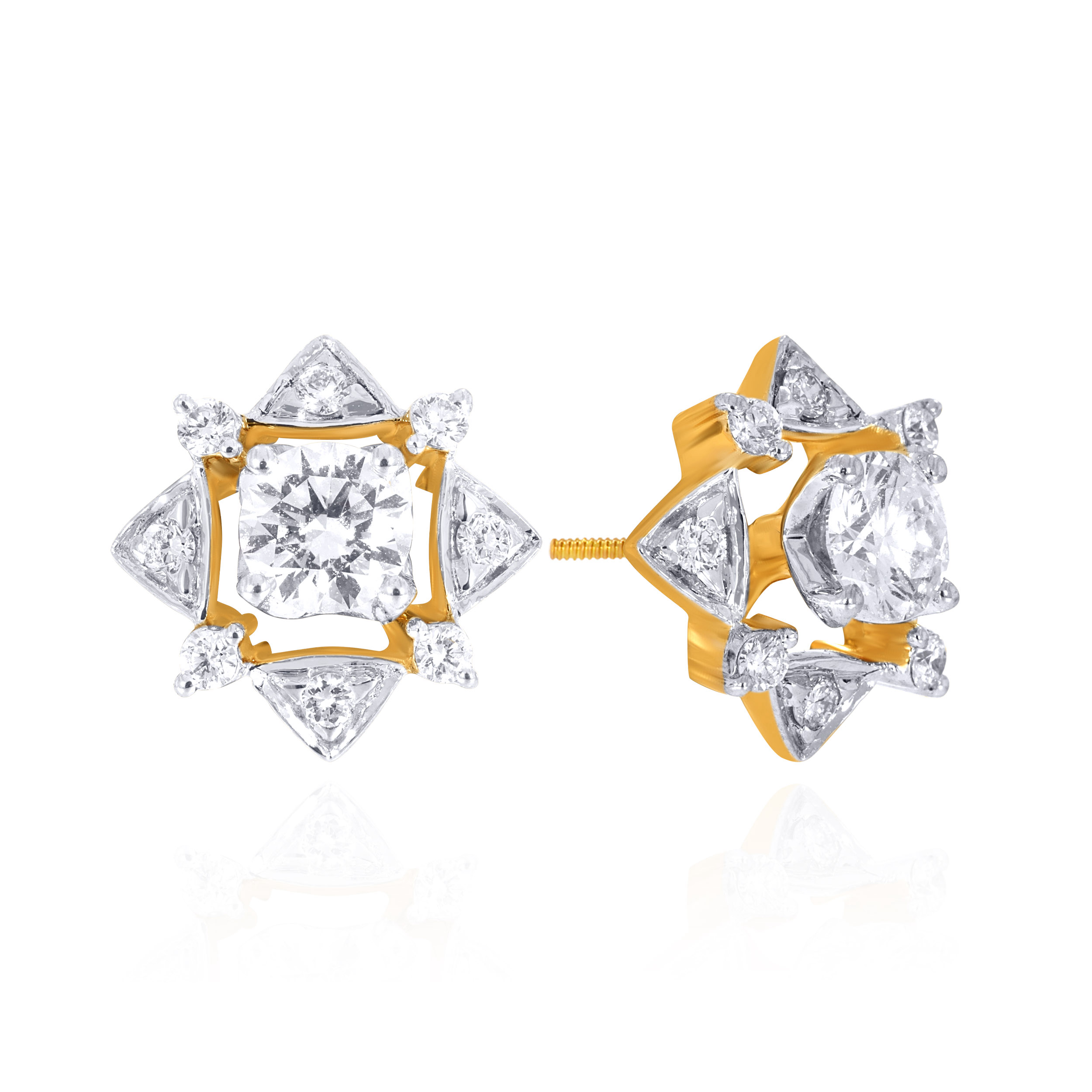Stellar Gleam Diamond Studs - Senco Gold and Diamonds