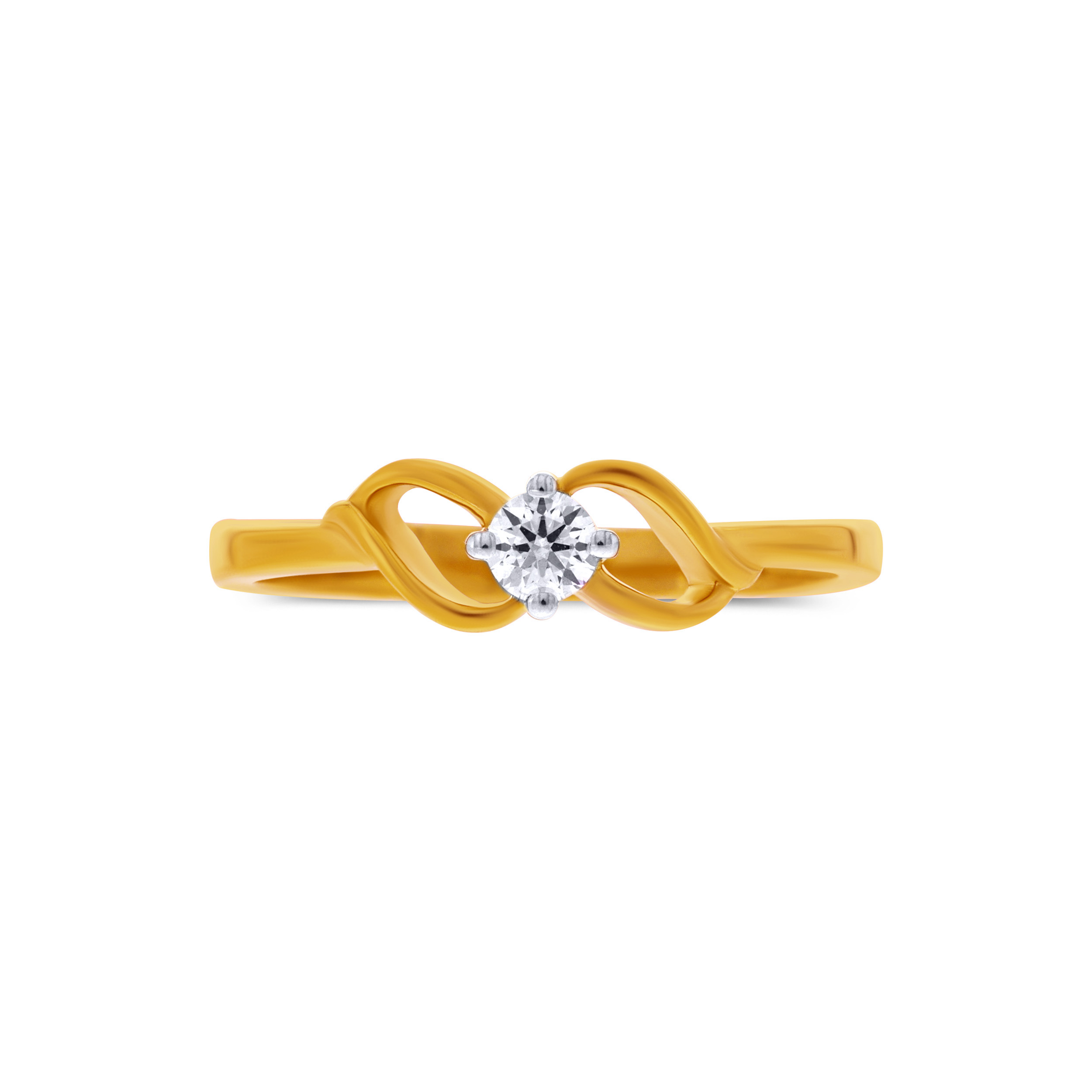 Infinity Bloom Solitaire Diamond Ring - Senco Gold and Diamonds