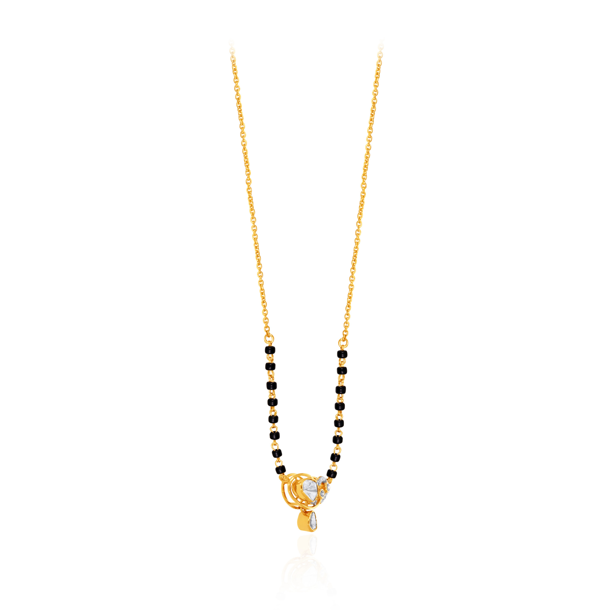 Dual Love Bond Diamond Mangalsutra - Senco Gold and Diamonds