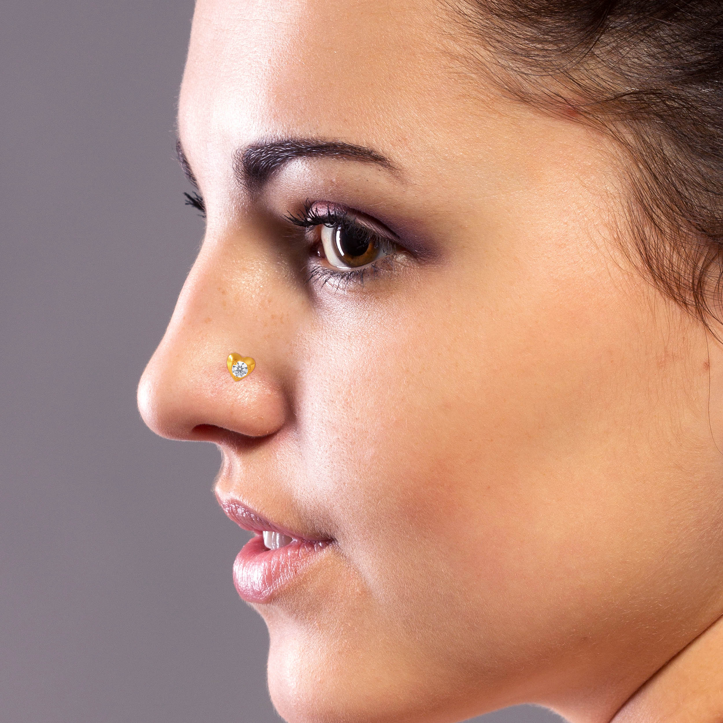 22K Yellow Gold Nose Pin - Jewellery - GNP-D000552057 - Senco Gold and Diamonds