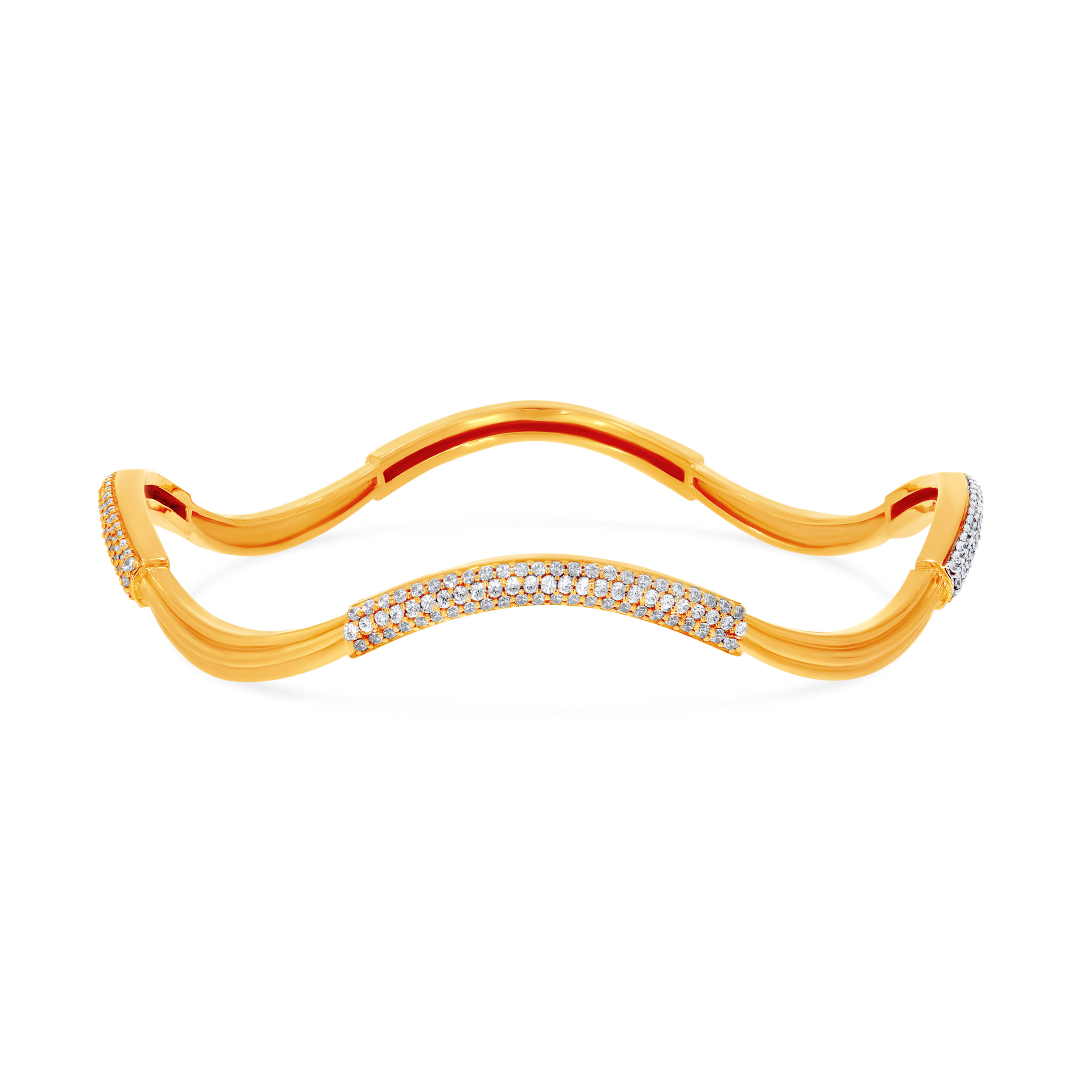 Alluring Wave Diamond Churi - Senco Gold and Diamonds