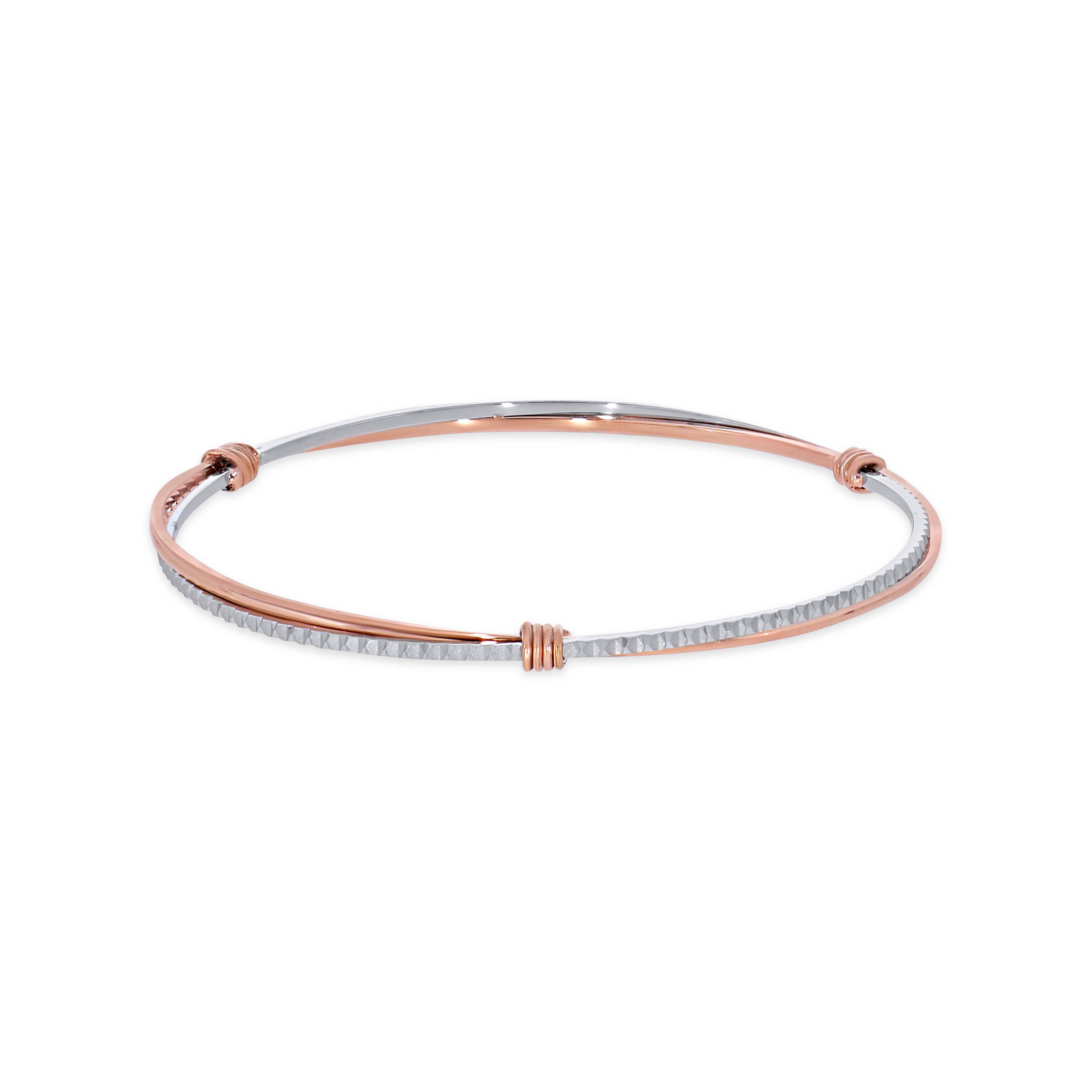 Striking Grace Platinum Bangle - Senco Gold and Diamonds