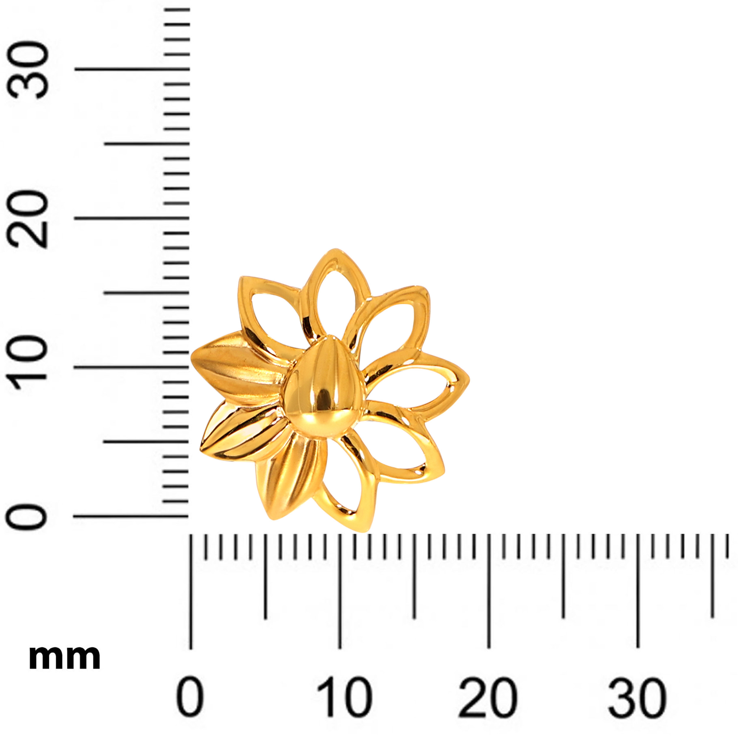 Versatile Bloom Gold Studs - Senco Gold and Diamonds