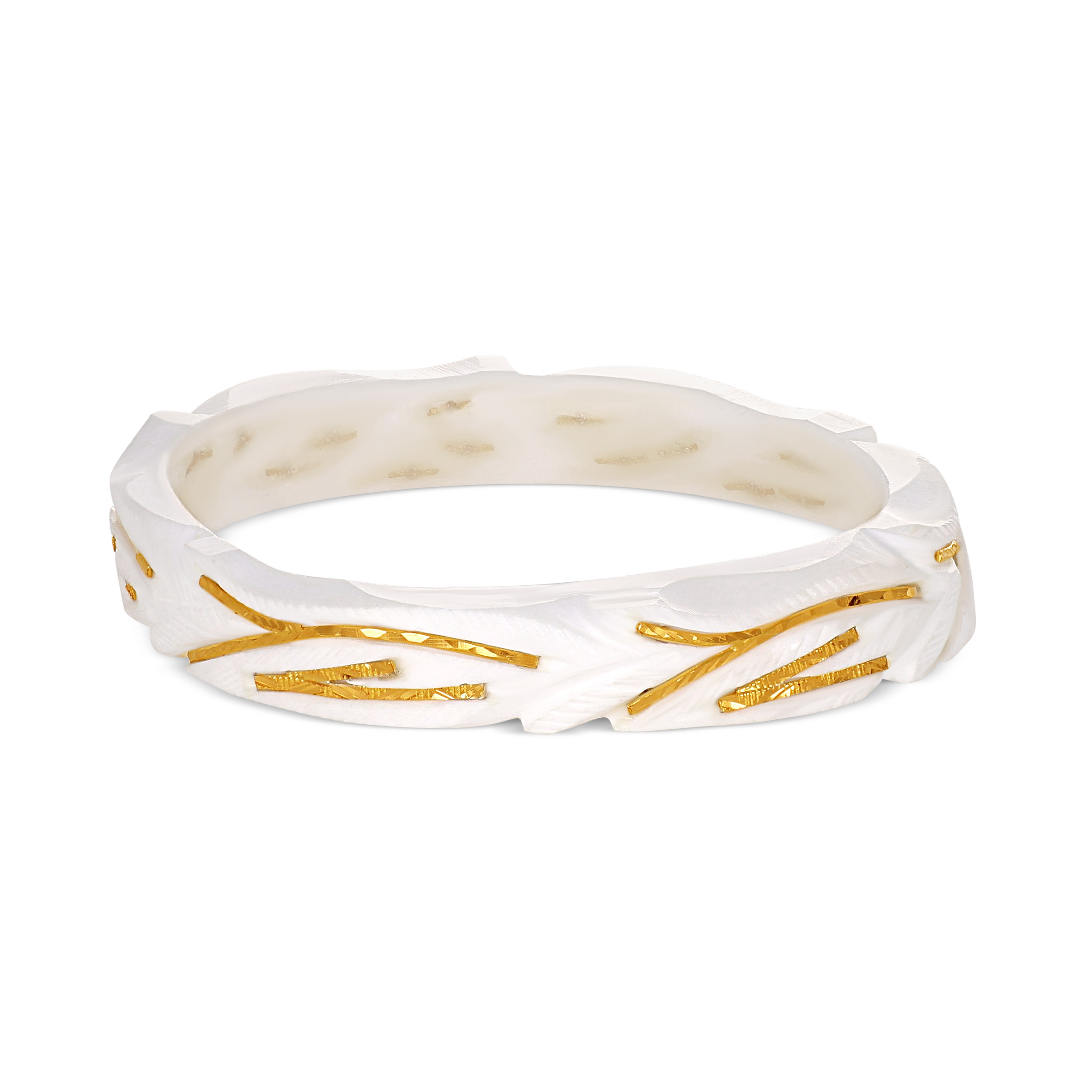 Sleek Heritage Gold Sankha Bangle - Senco Gold and Diamonds
