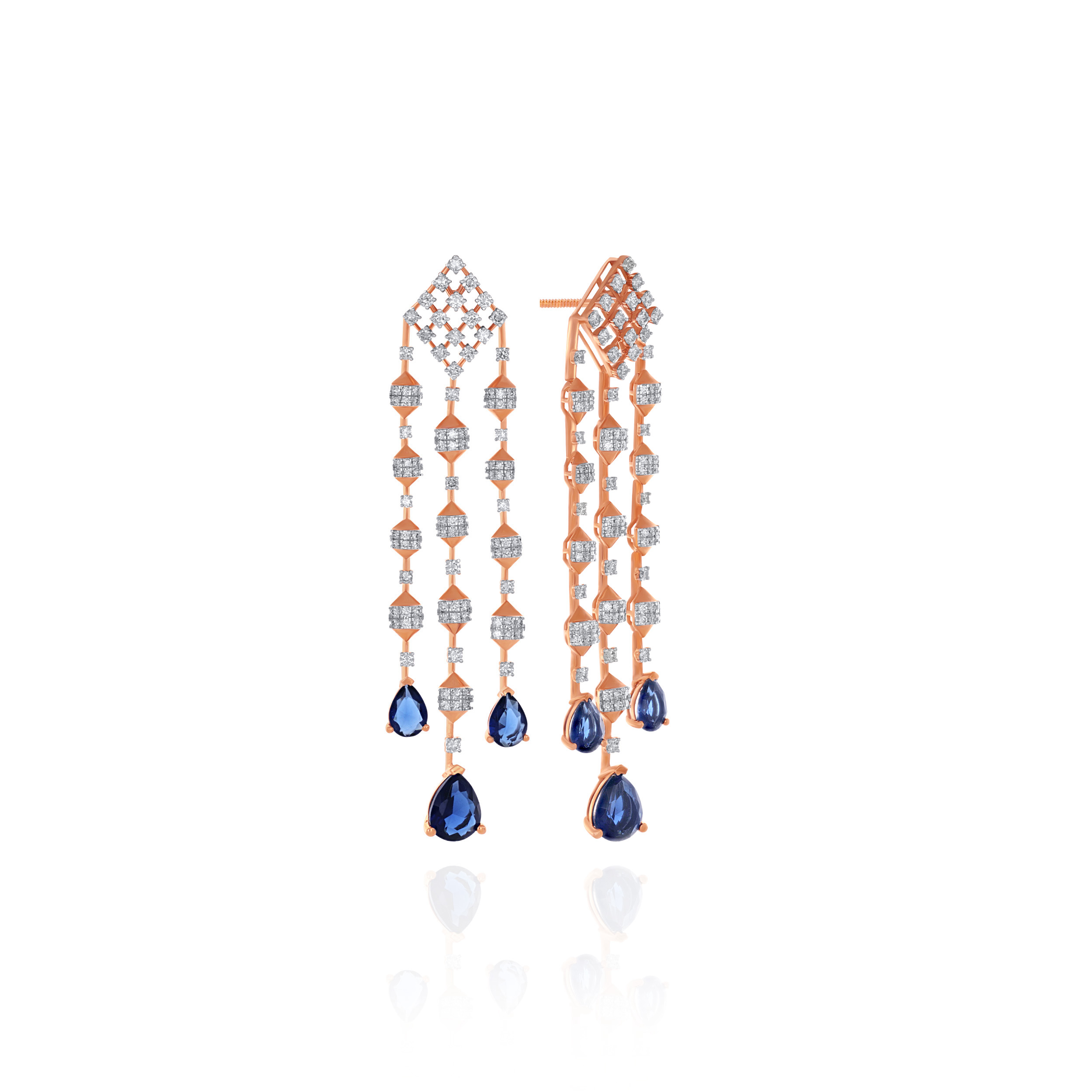 Midnight Drift Diamond Earrings - Senco Gold and Diamonds