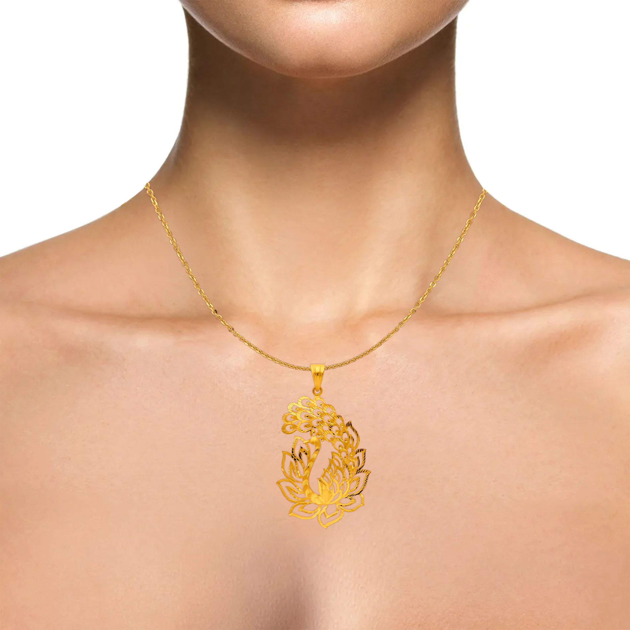 22K Yellow Gold Pendant-GPN-SAD0005771 - Senco Gold and Diamonds