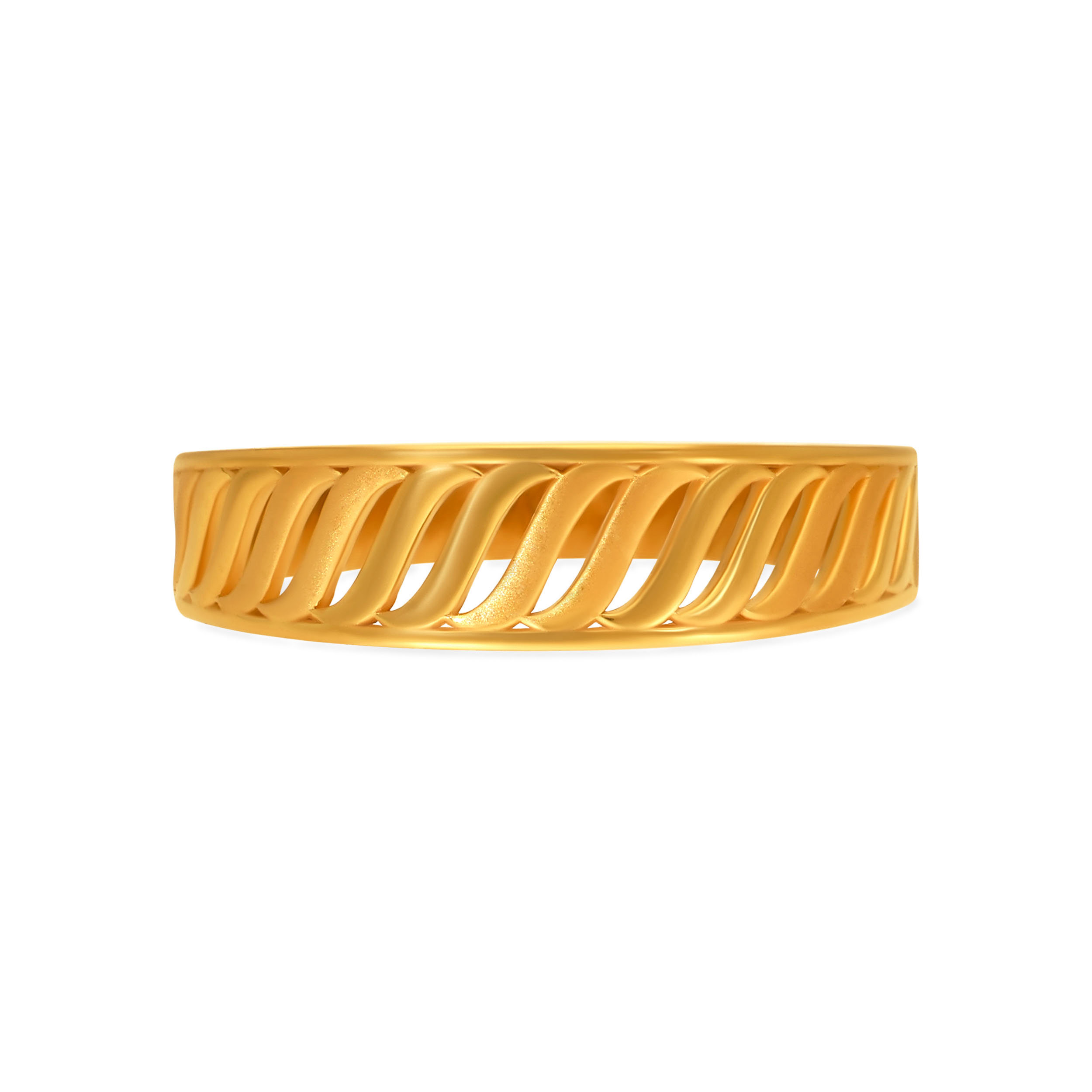 Gleaming Twist Gold Ring - Senco Gold and Diamonds