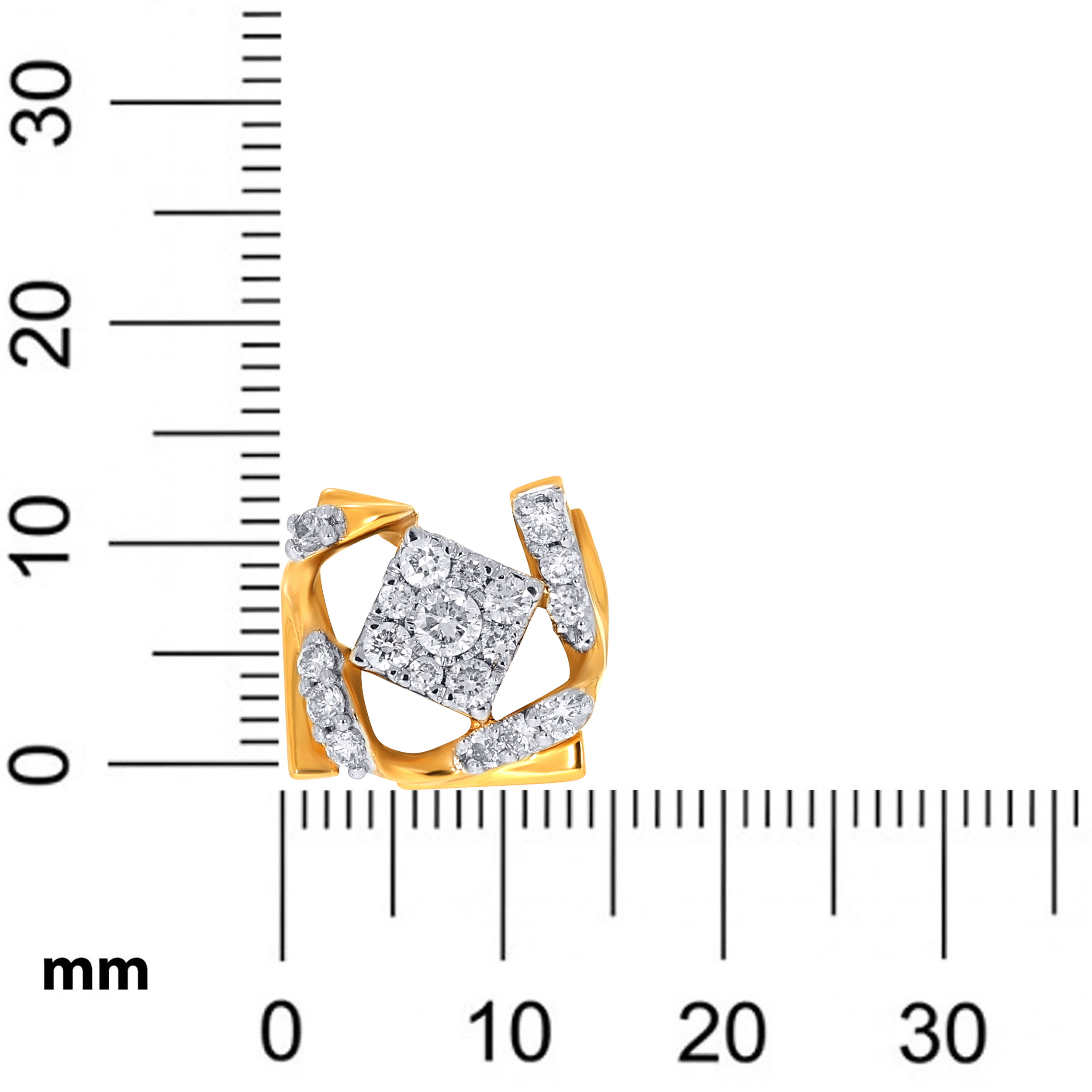 14K Yellow Gold Diamond Studs Earrings-DT-D000667415 - Senco Gold and Diamonds